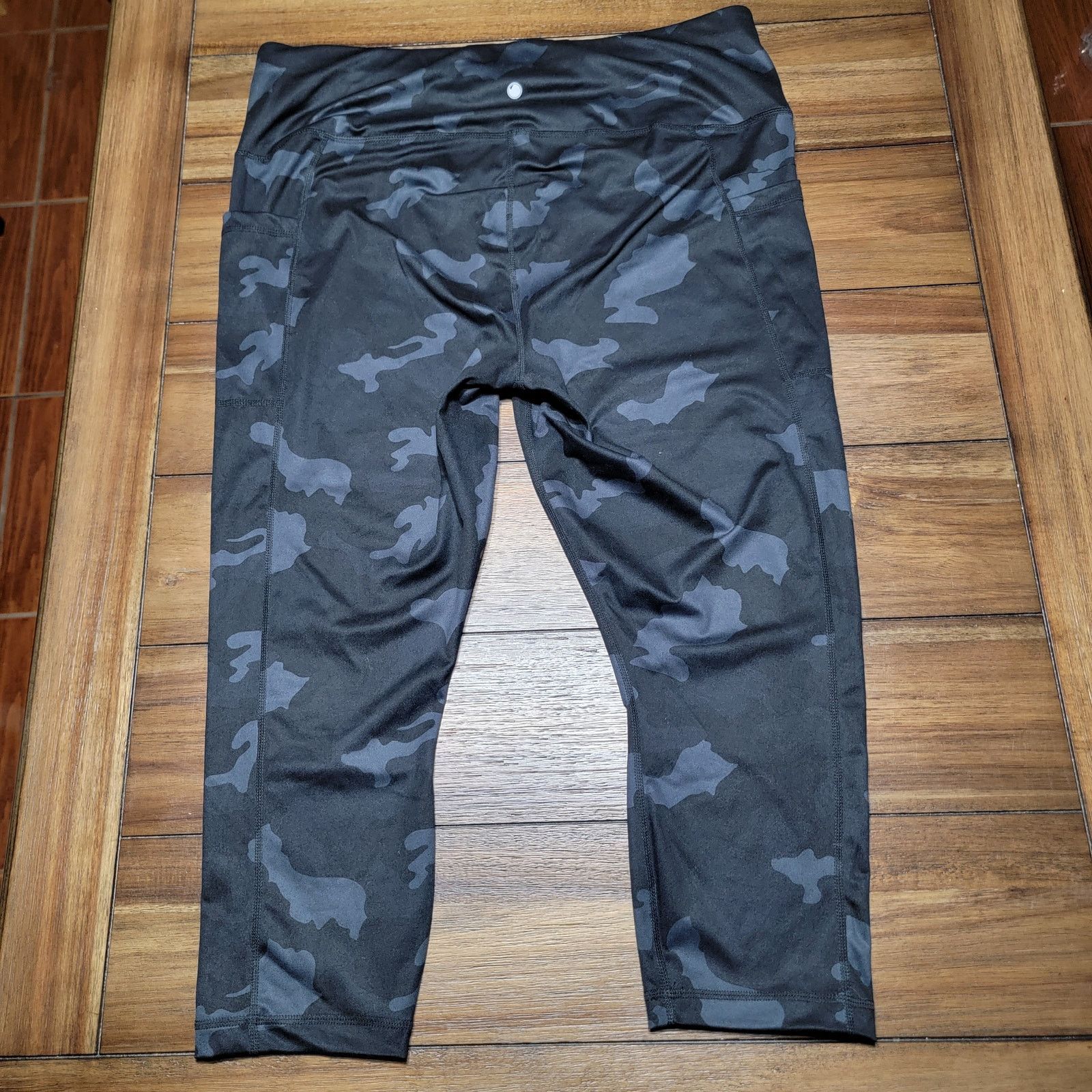 Other Yogalicious Lux Black Camo Leggings - Size 2X Size 36" / US 14 / IT 50 - 3 Thumbnail