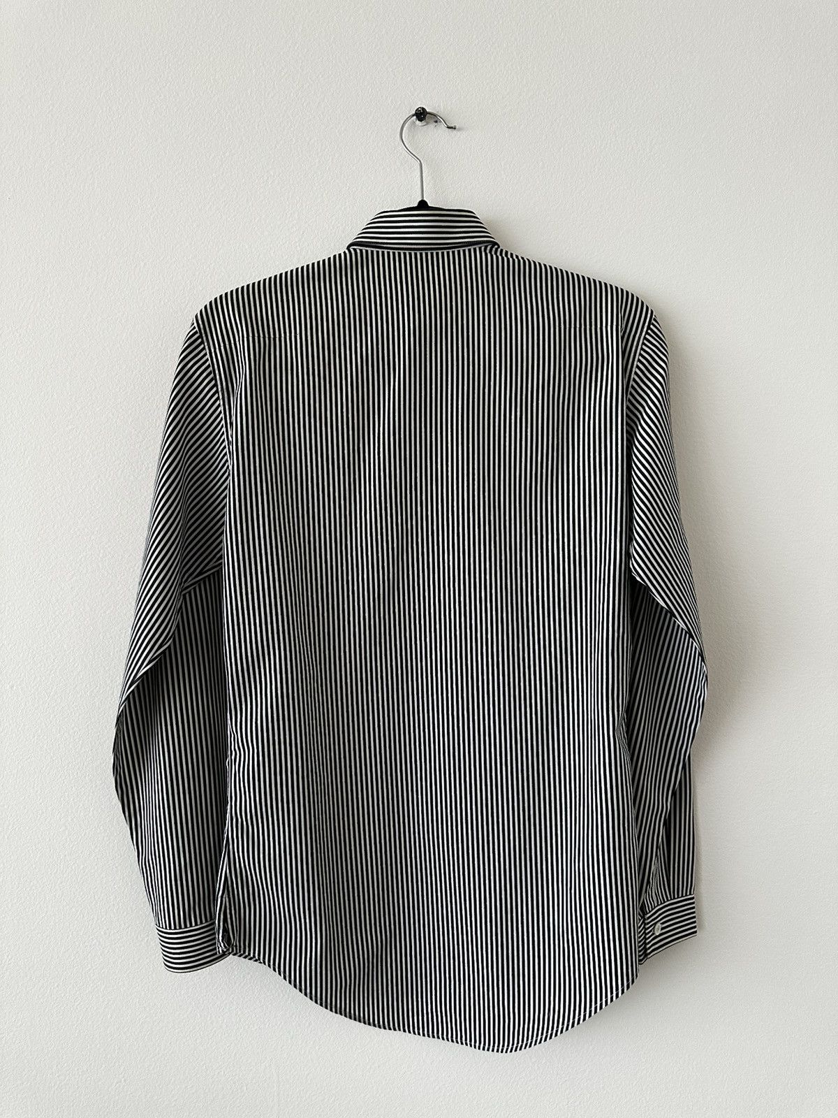 Dior FW06 B&W Striped Cotton Poplin Shirt Bee Embroidery sz 37 Size US S / EU 44-46 / 1 - 3 Thumbnail