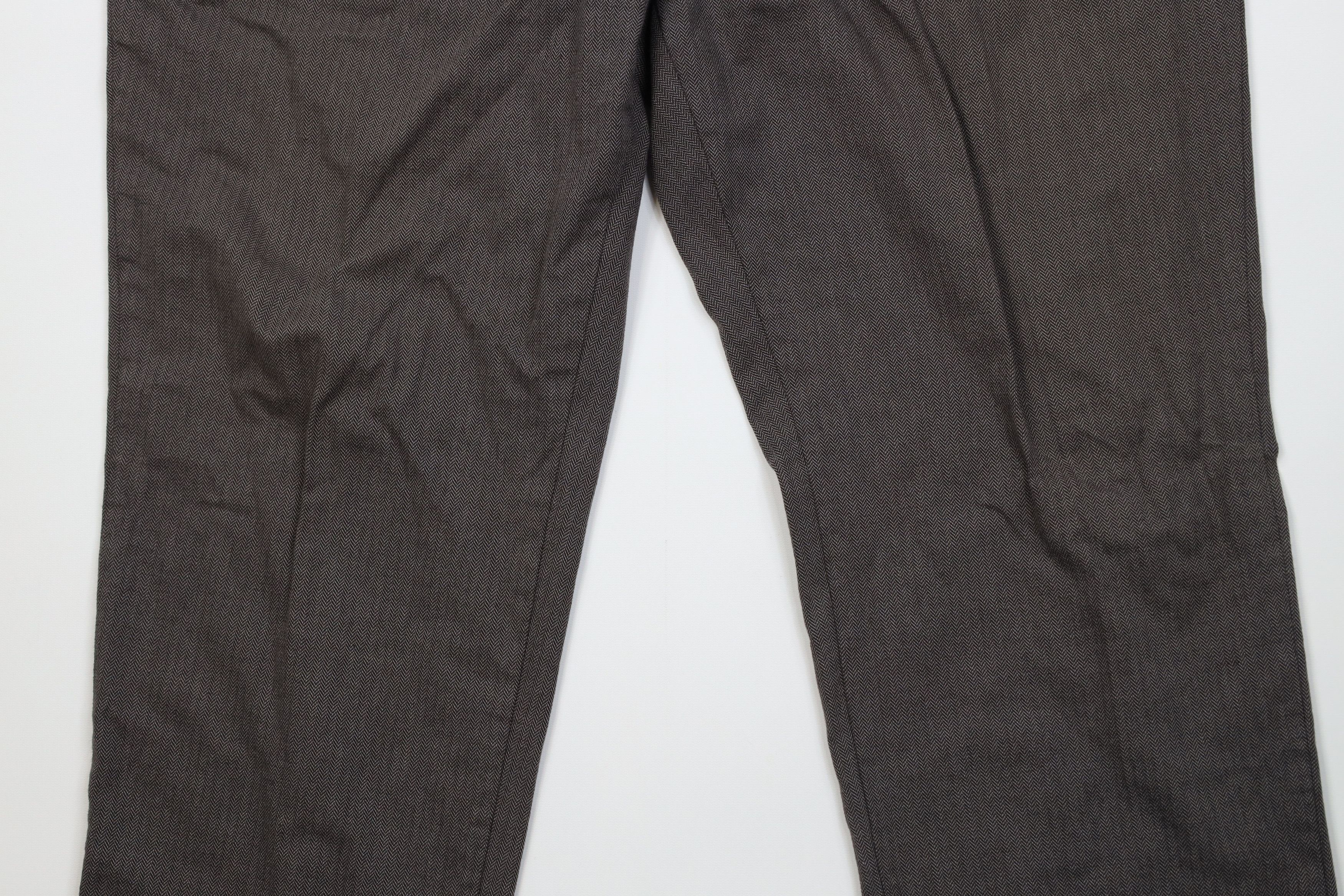 Polo Ralph Lauren Vintage 90s Ralph Lauren Herringbone Wide Leg Chino Pants Size US 42 / EU 58 - 3 Thumbnail