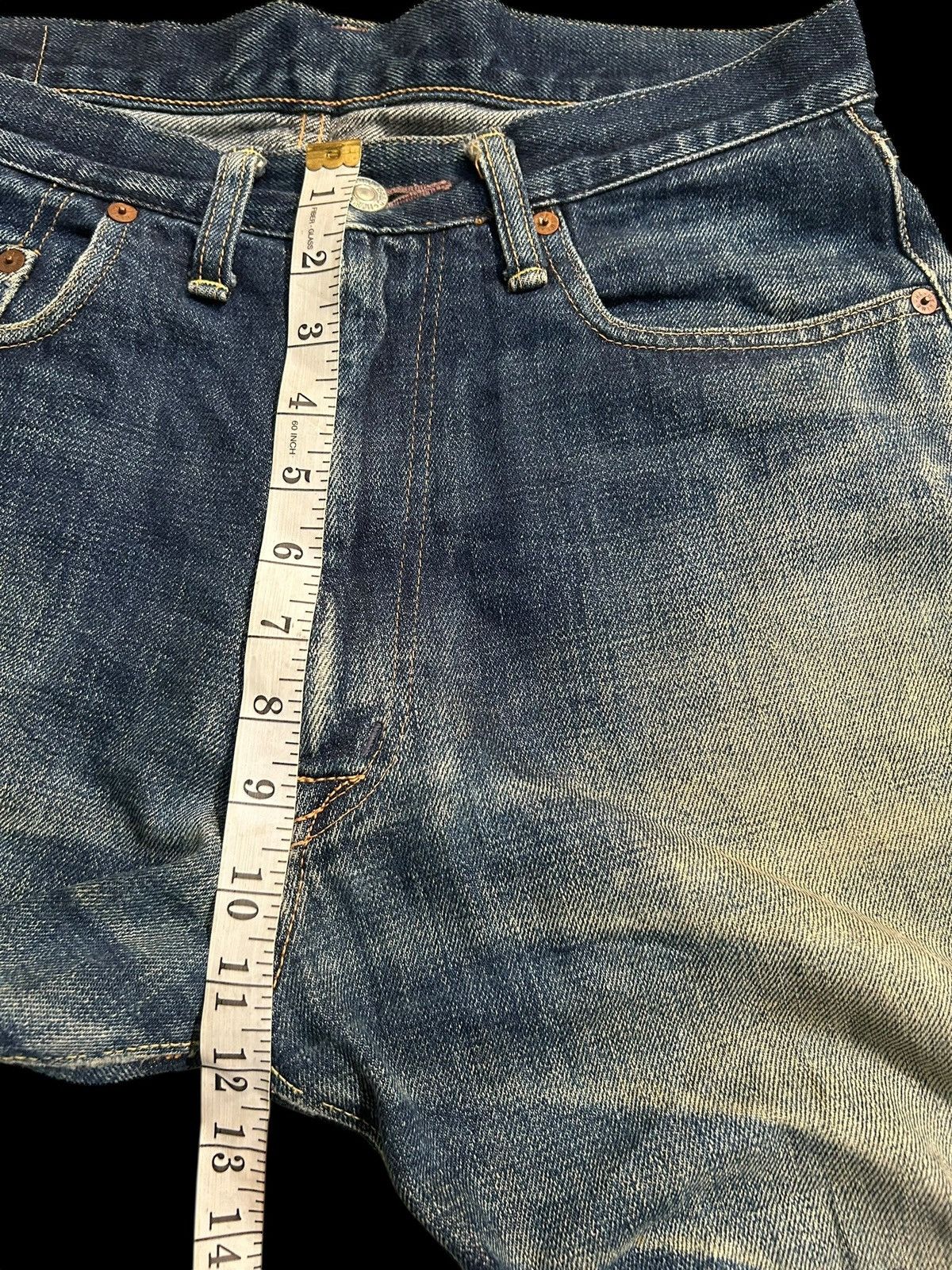 Japanese Brand × Kapital × Vintage DENIME SELVEDGE DISTRESSED VINTAGE DENIM JEANS Size US 31 - 17 Thumbnail