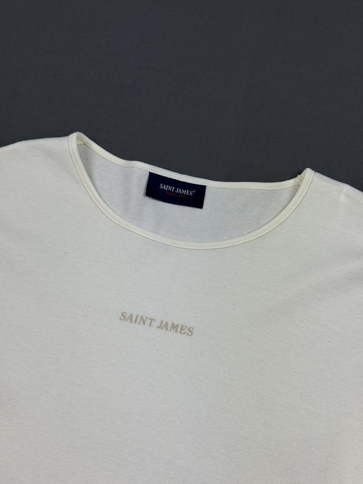 Saint James Saint James Central Logo Long Sleeve T-Shirt Size XXL / US 16-18 / IT 52-54 - 4 Thumbnail