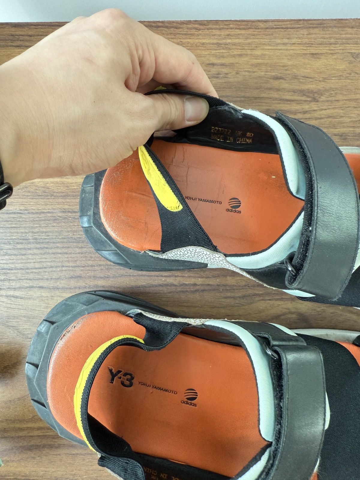 Y-3 Orange Stingray Kahoe Sandal Size US 8 / EU 41 - 10 Thumbnail