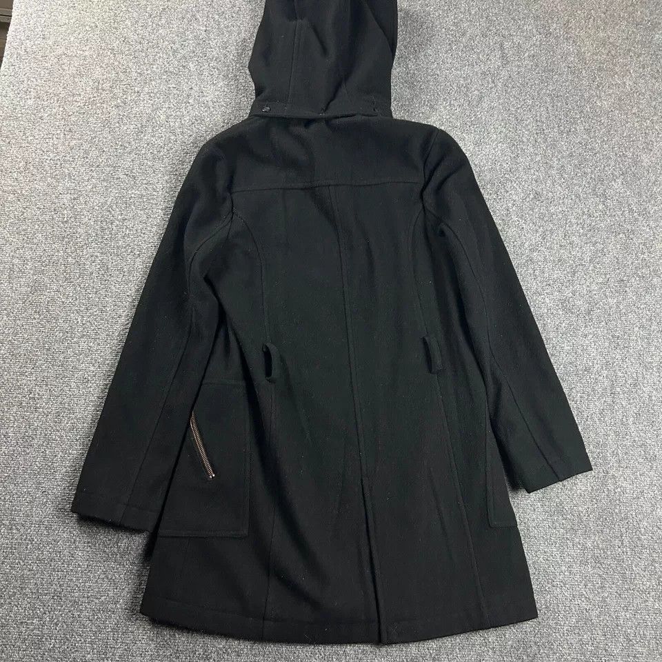 Mango MNG Mango Coat Womens Medium Full Zip Hooded Trench Overcoat Size M / US 6-8 / IT 42-44 - 7 Thumbnail