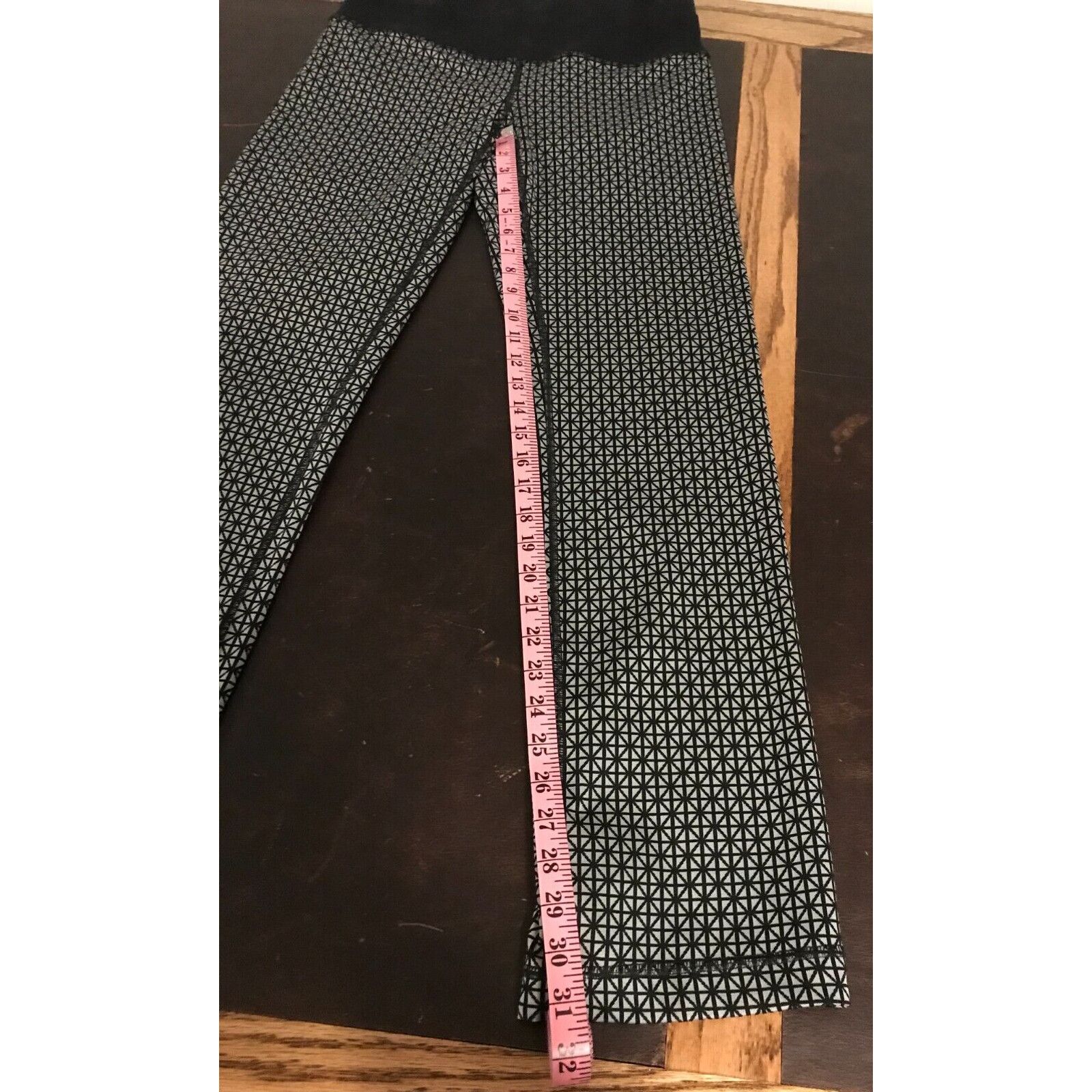 Lululemon Lululemon Straight-Up Pant Tri Geo Silver Spoon Black Size 32" / US 10 / IT 46 - 5 Thumbnail