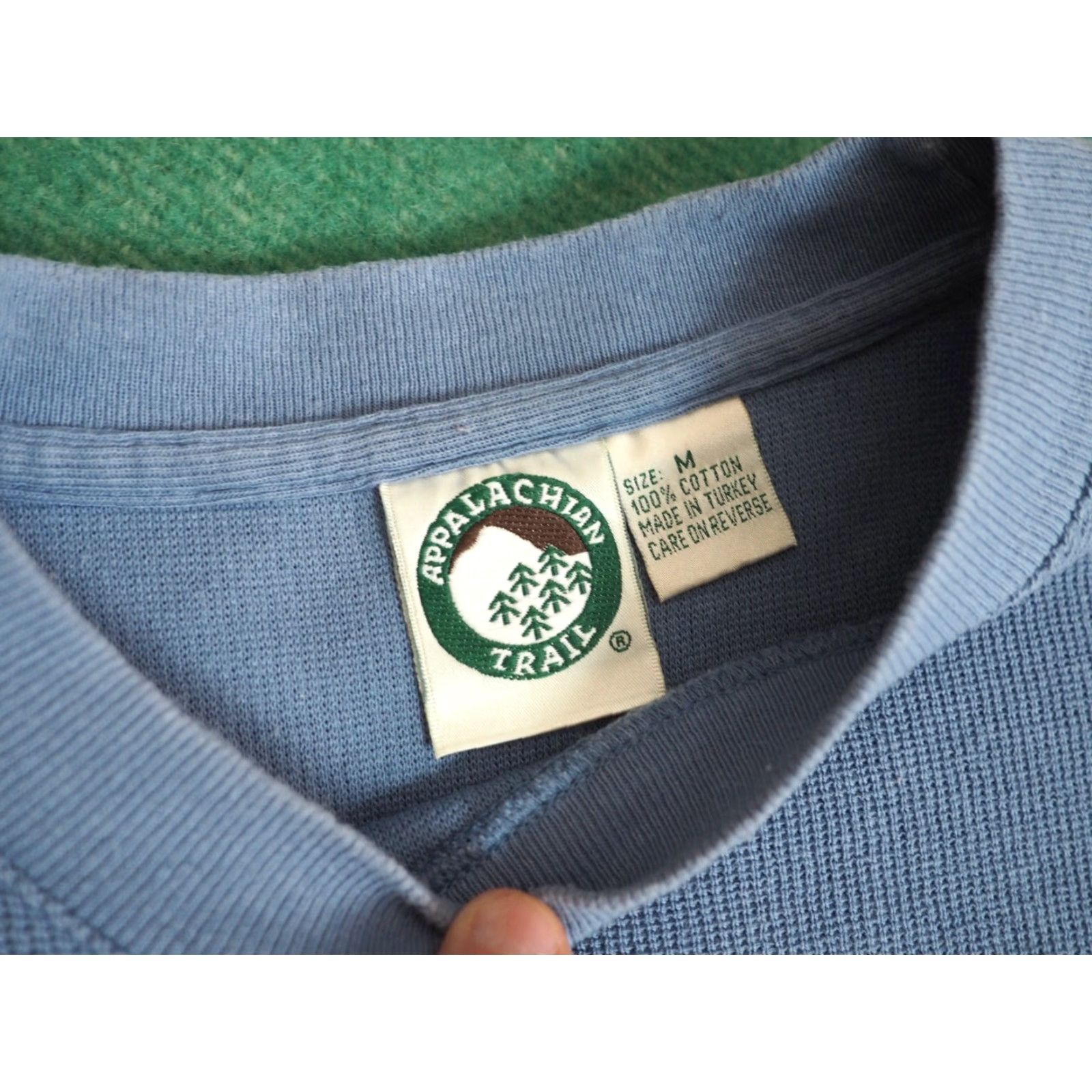 Essentials VTG Appalachian Trail Tee Shirt Pocket 90s Blue M Mens Short Sleeve Crew Neck Cotton T-Shirt Size US M / EU 48-50 / 2 - 4 Thumbnail