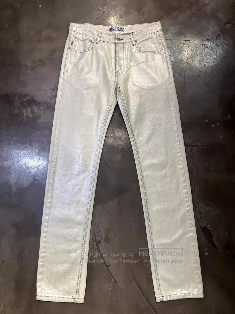 Raf Simons Raf Simons Beige pioneer brushed wax jeans Size US 32 / EU 48 - 1 Thumbnail