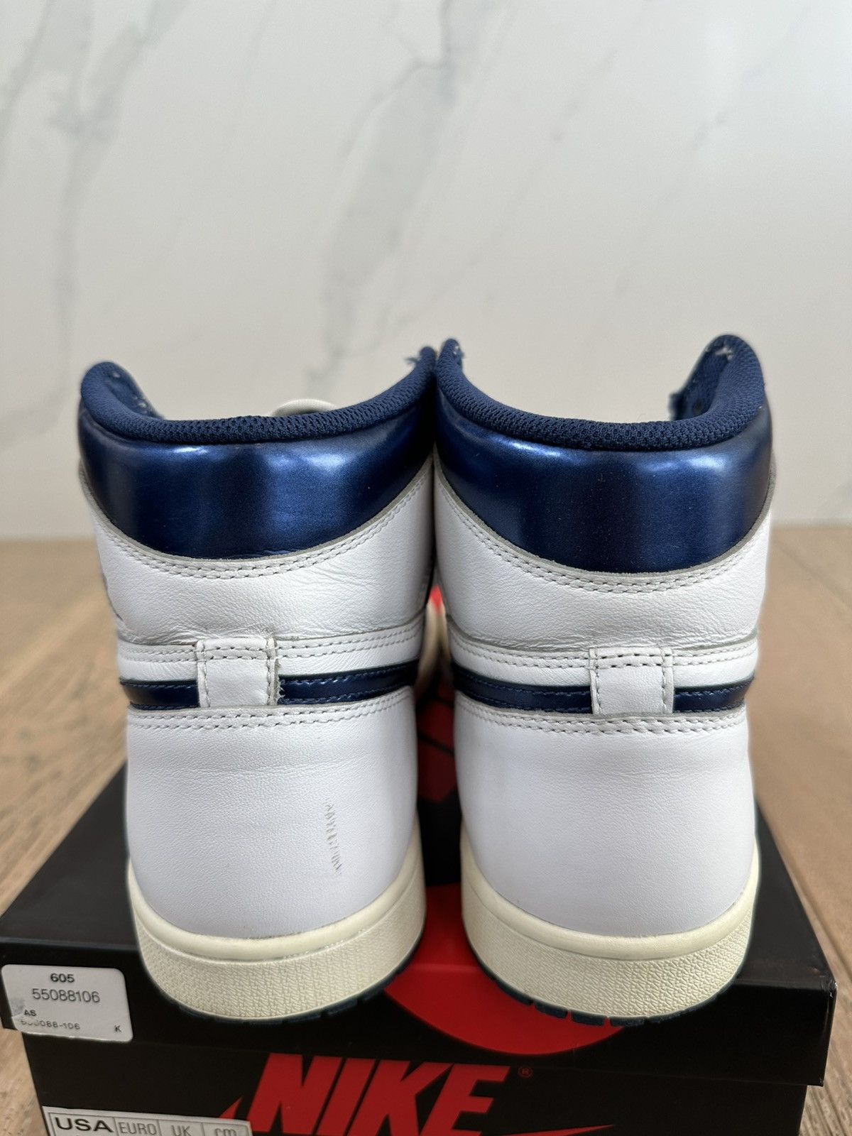 Jordan Brand Jordan 1 Retro Metallic Navy 2016 Size US 10 / EU 43 - 3 Thumbnail