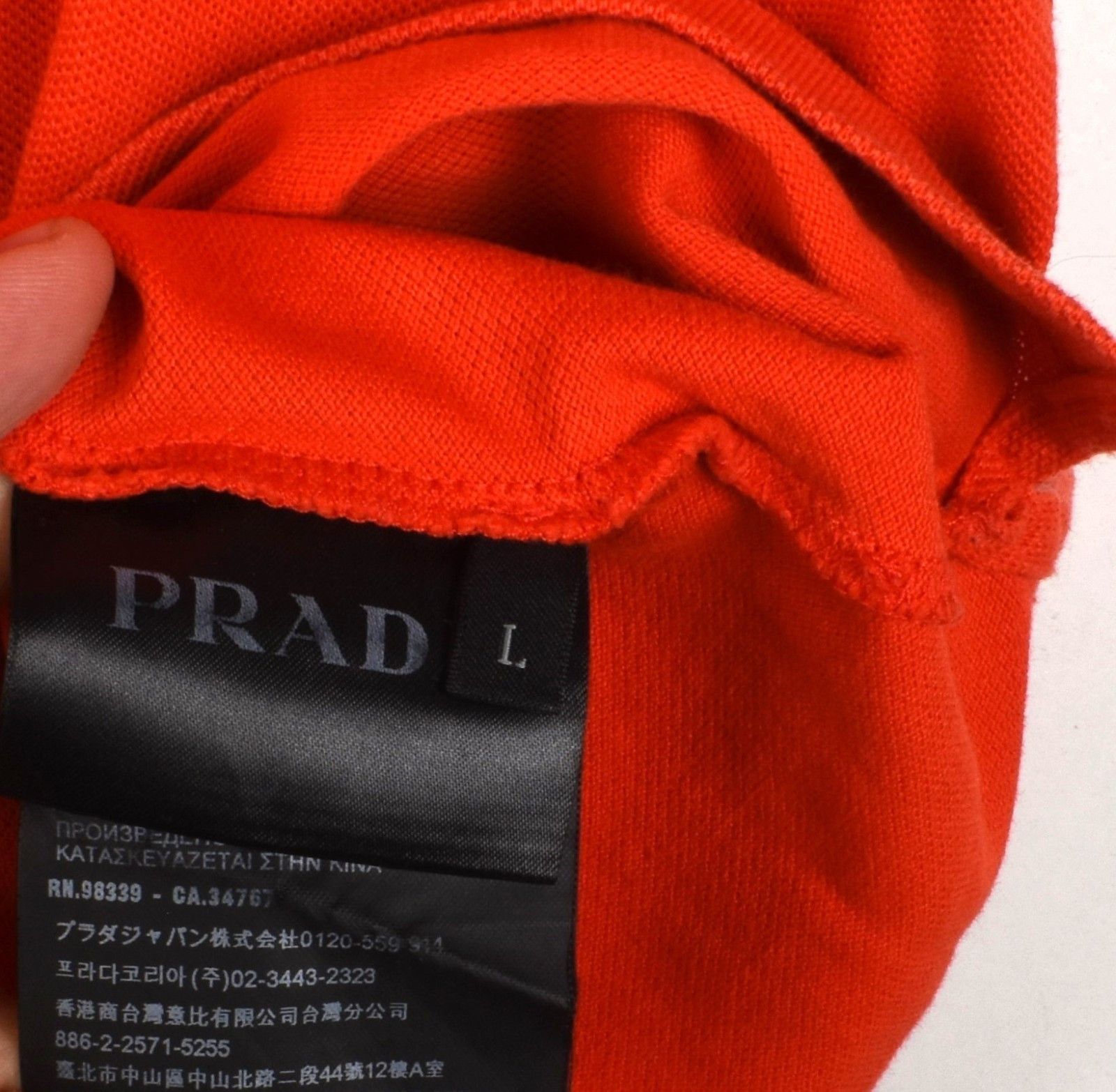 Prada Prada Men Polo Shirt Top Size M/L, S1460 Size US M / EU 48-50 / 2 - 5 Thumbnail