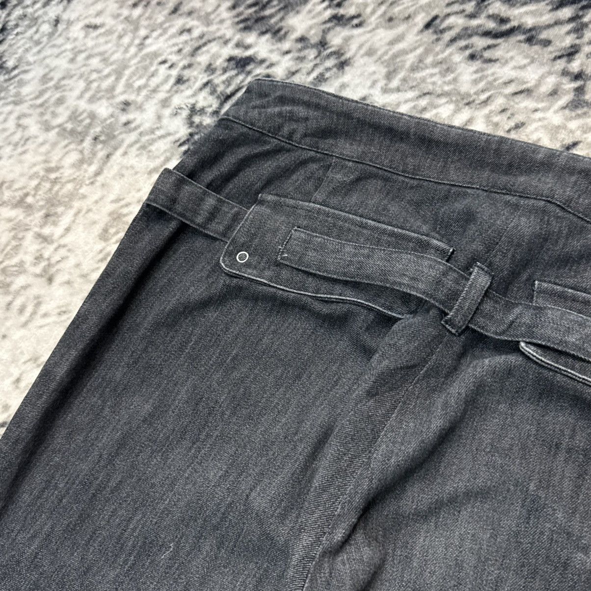 Japanese Brand Vintage Japanese Brand Wide Leg Buckle Back Jeans Size 28" / US 6 / IT 42 - 13 Thumbnail