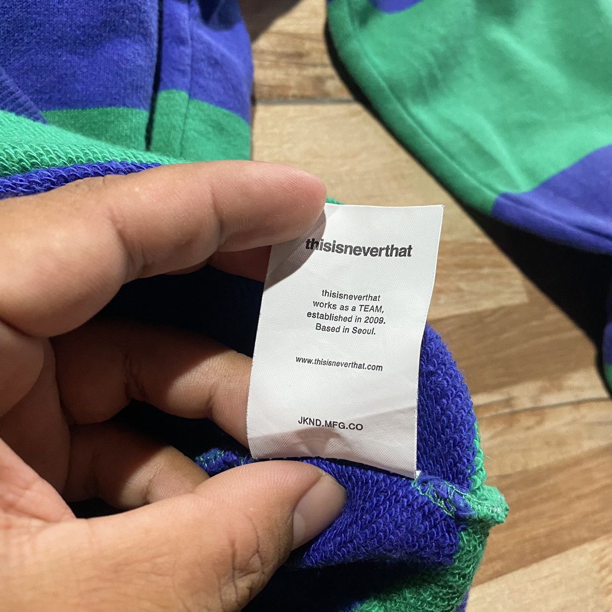 thisisneverthat Thisisneverthat Stripe Box Logo Crewneck Size US XL / EU 56 / 4 - 6 Thumbnail