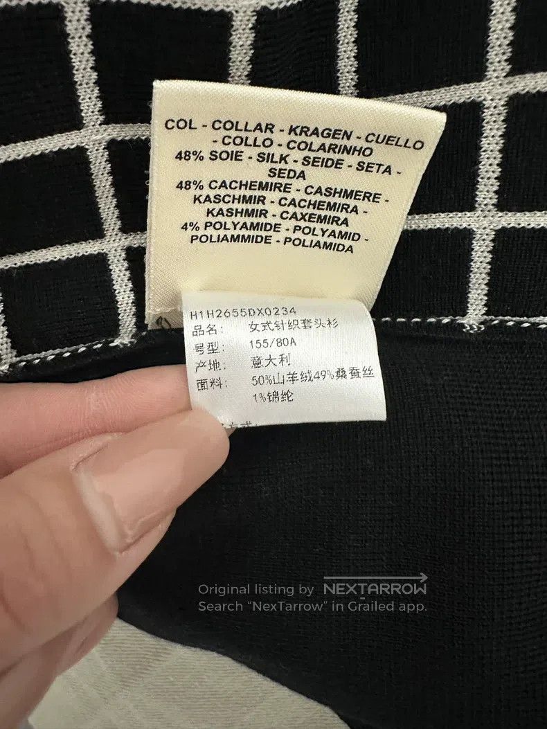 Hermes Hermes High-Neck Sweater with Classic Black and White Stri Size XXS / US 00 / IT 34 - 9 Thumbnail