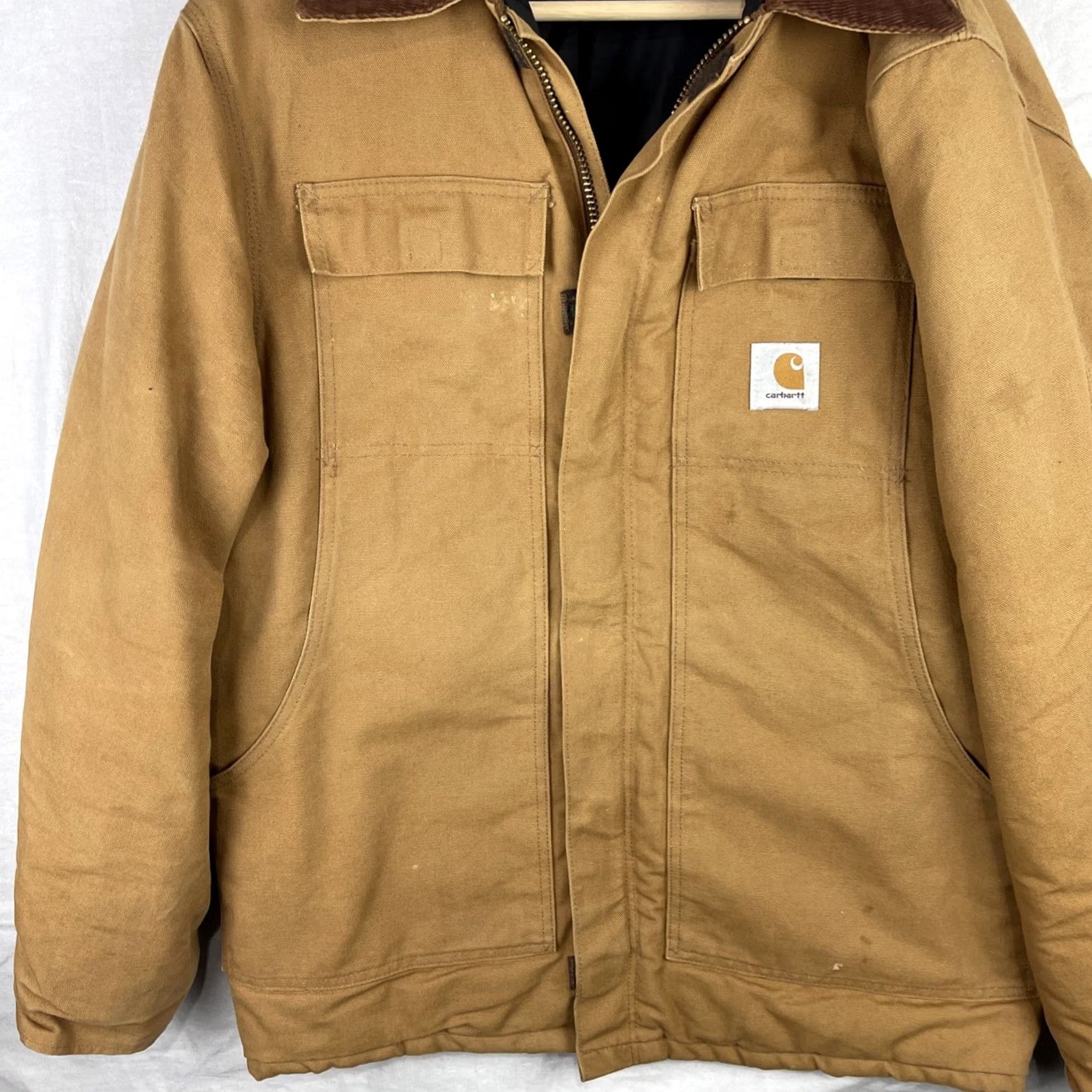 Carhartt VINTAGE Carhartt Jacket Mens 42 Brown Duck Traditional Coat Quilt Lined Corduroy Jacket Size US XS / EU 42 / 0 - 4 Thumbnail