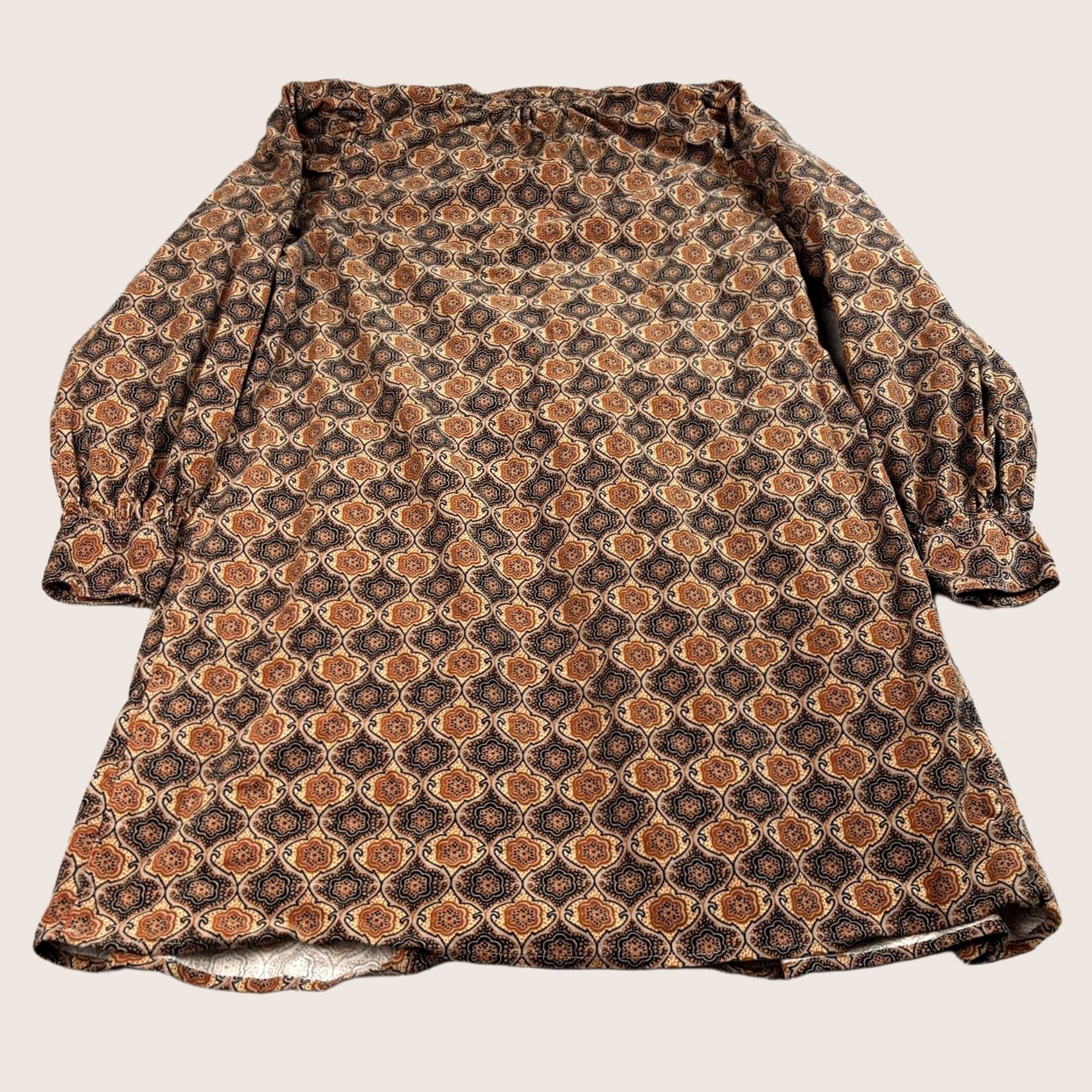 Banana Republic Banana Republic Shirt Womens M Brown Dress Women Paisley Tunic Boho Southwest West Size M / US 6-8 / IT 42-44 - 1 Thumbnail