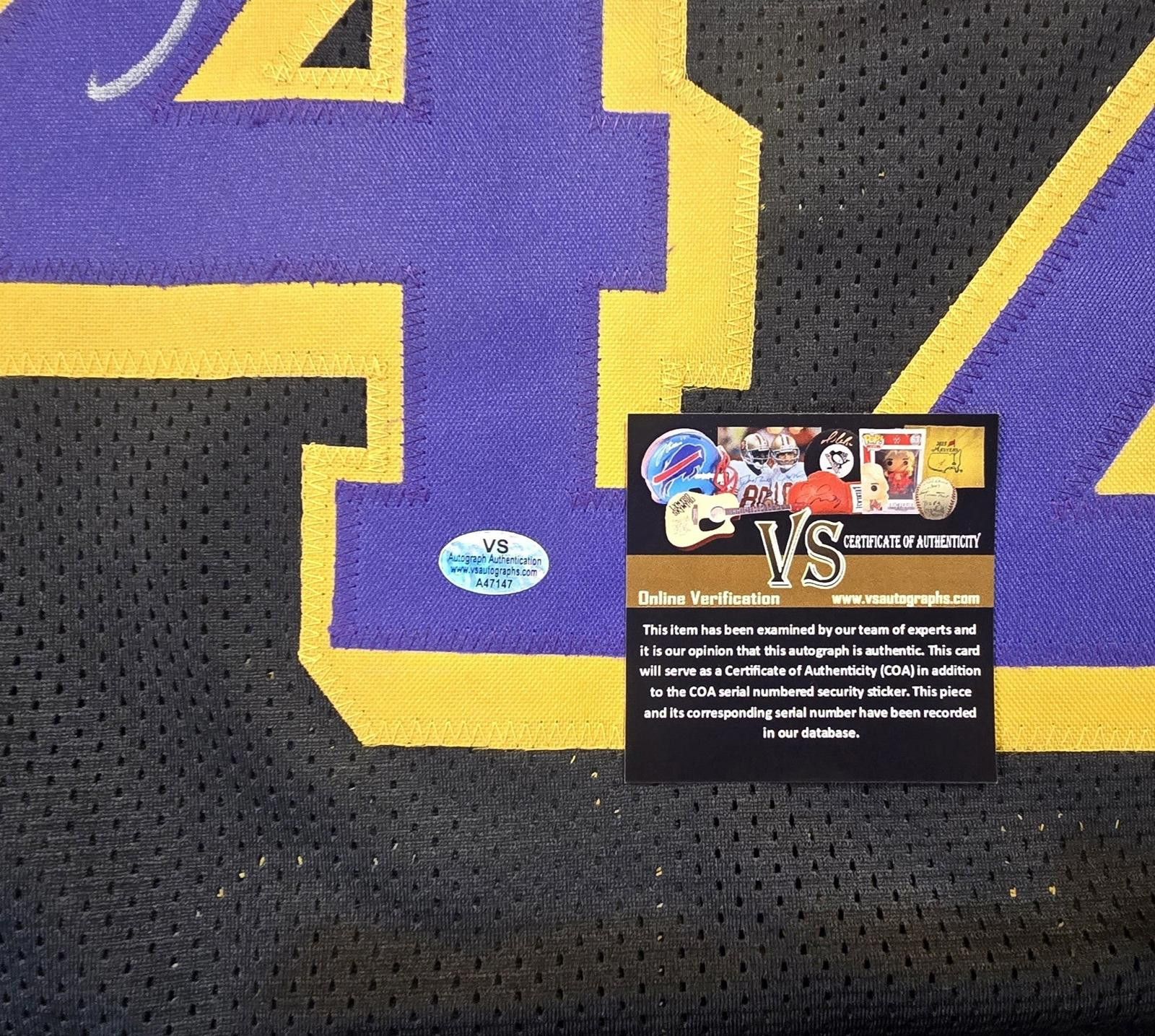 Other James Worthy Signed Custom Jersey W/COA Size ONE SIZE - 4 Thumbnail