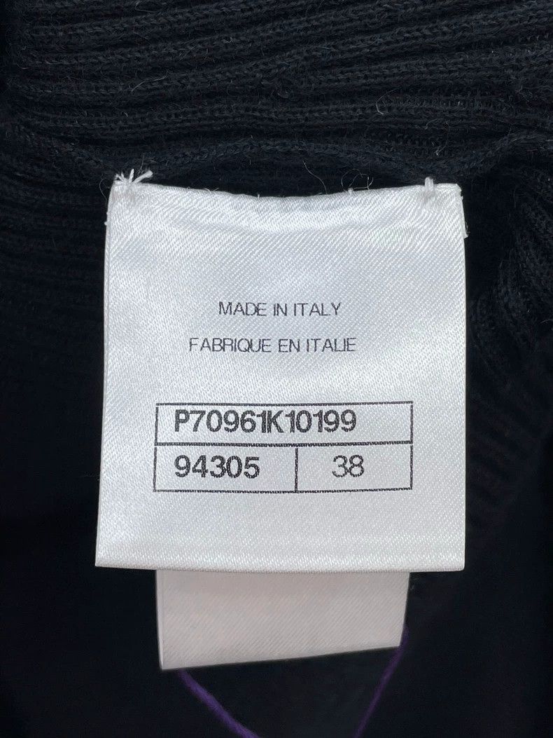 Chanel Chanel Black Ruffled Knit Dress -2505 Size US 38 / EU 54 - 8 Thumbnail