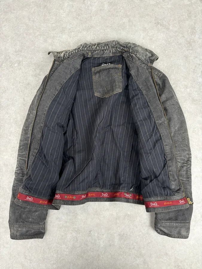 Dolce & Gabbana AW2003 Dolce & Gabbana Grey Raw Denim Jacket Size US M / EU 48-50 / 2 - 7 Thumbnail