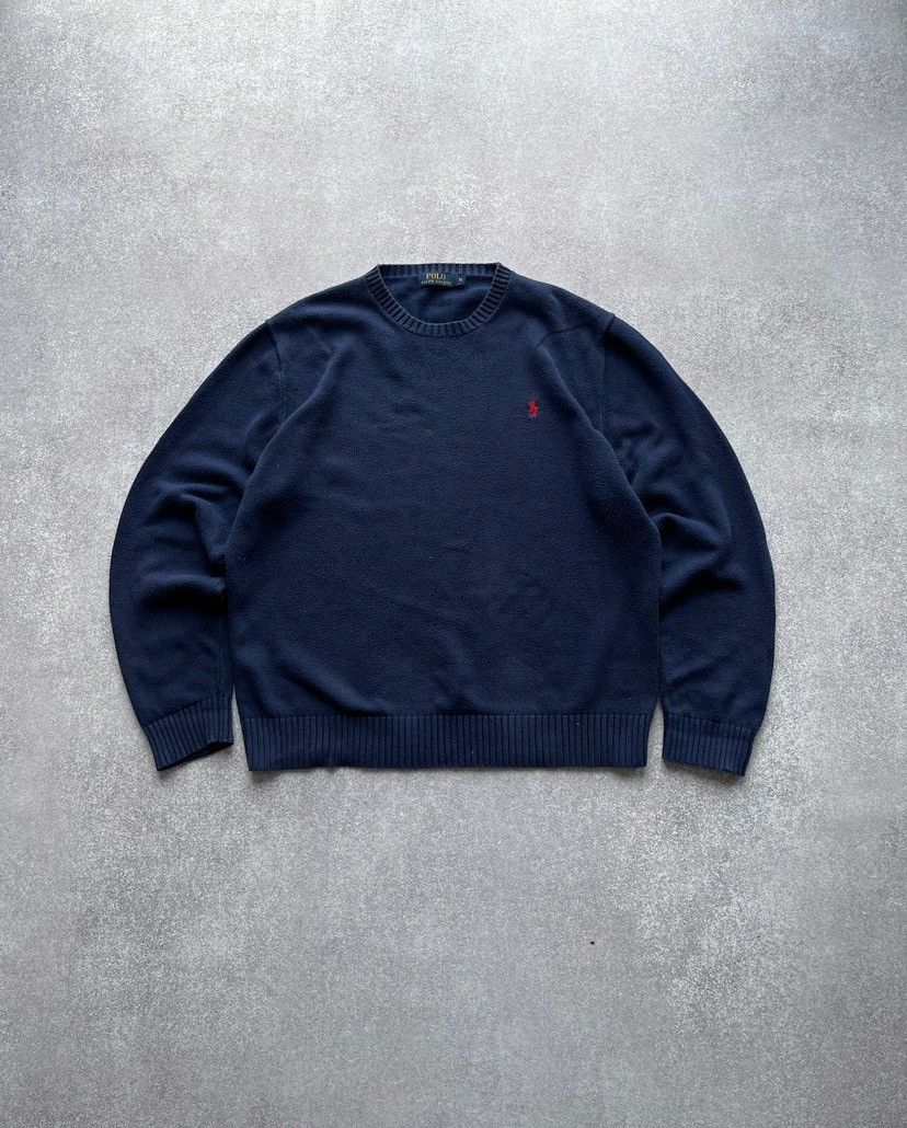 Polo Ralph Lauren × Vintage Vintage Polo Ralph Lauren Heavy Knit Sweater Y2K XL Size US XL / EU 56 / 4 - 1 Thumbnail