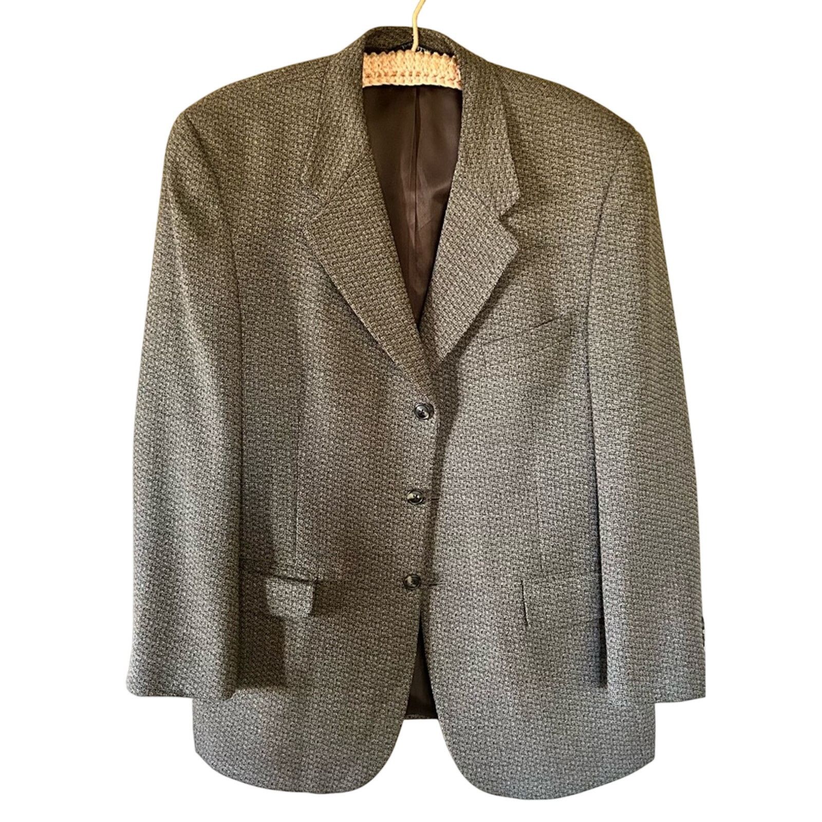 Burberry Burberry Vintage Men’s 100% Pure Wool Sport Coat Size 46R Size 46R - 2 Thumbnail