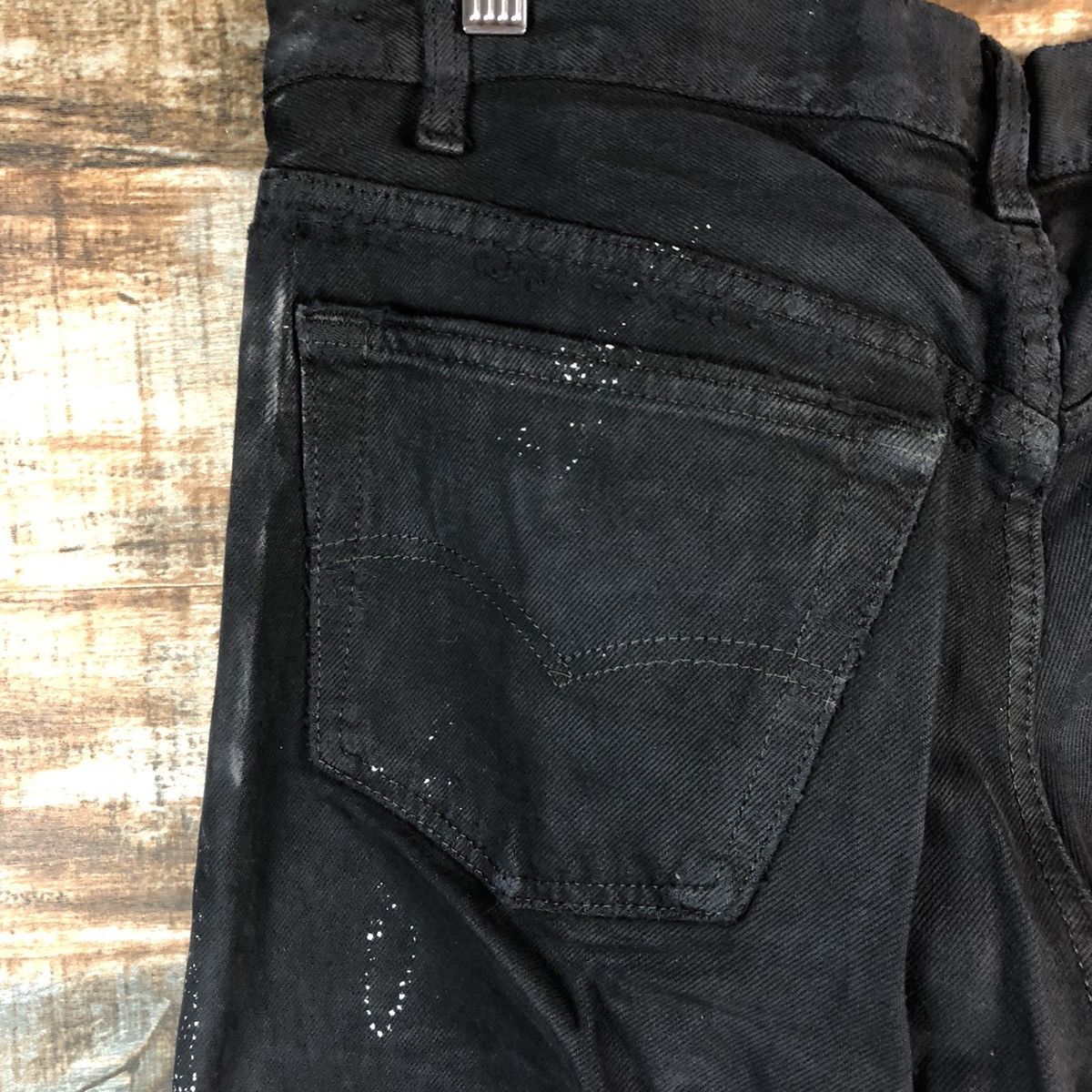 Levi's DLL Hippie Levis Black patchwork vintage Denim Pants #A2616 Size US 32 / EU 48 - 18 Thumbnail