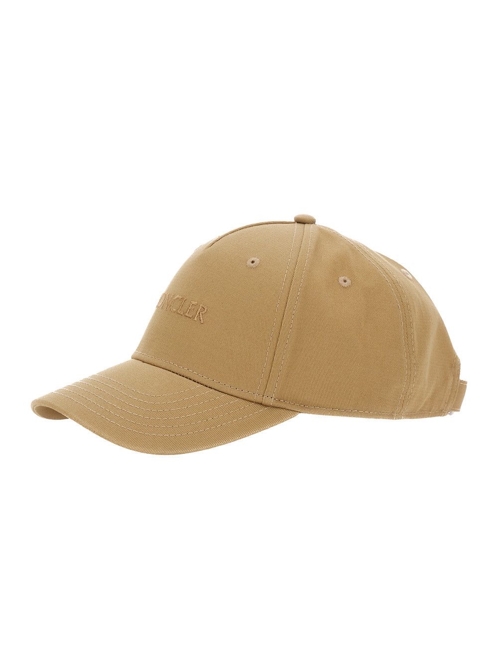 Moncler Beige Baseball Cap with Tone on Tone Logo Print in Cotton Woman Size ONE SIZE - 1 Thumbnail