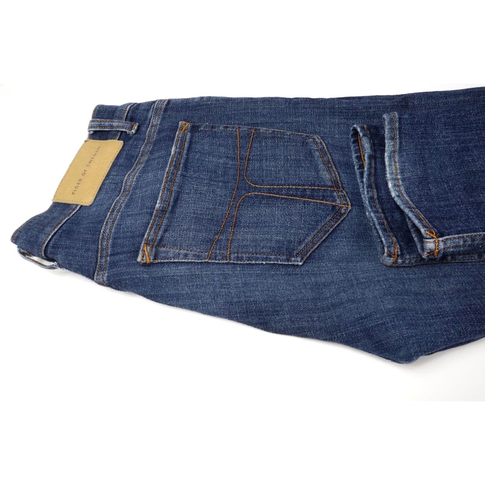 Tiger of Sweden Tiger Of Sweden Evolve Jeans Slim Blue W31/L34 Zip Fly Mens Heightentitled Stretched Whiskers Size US 31 - 5 Thumbnail