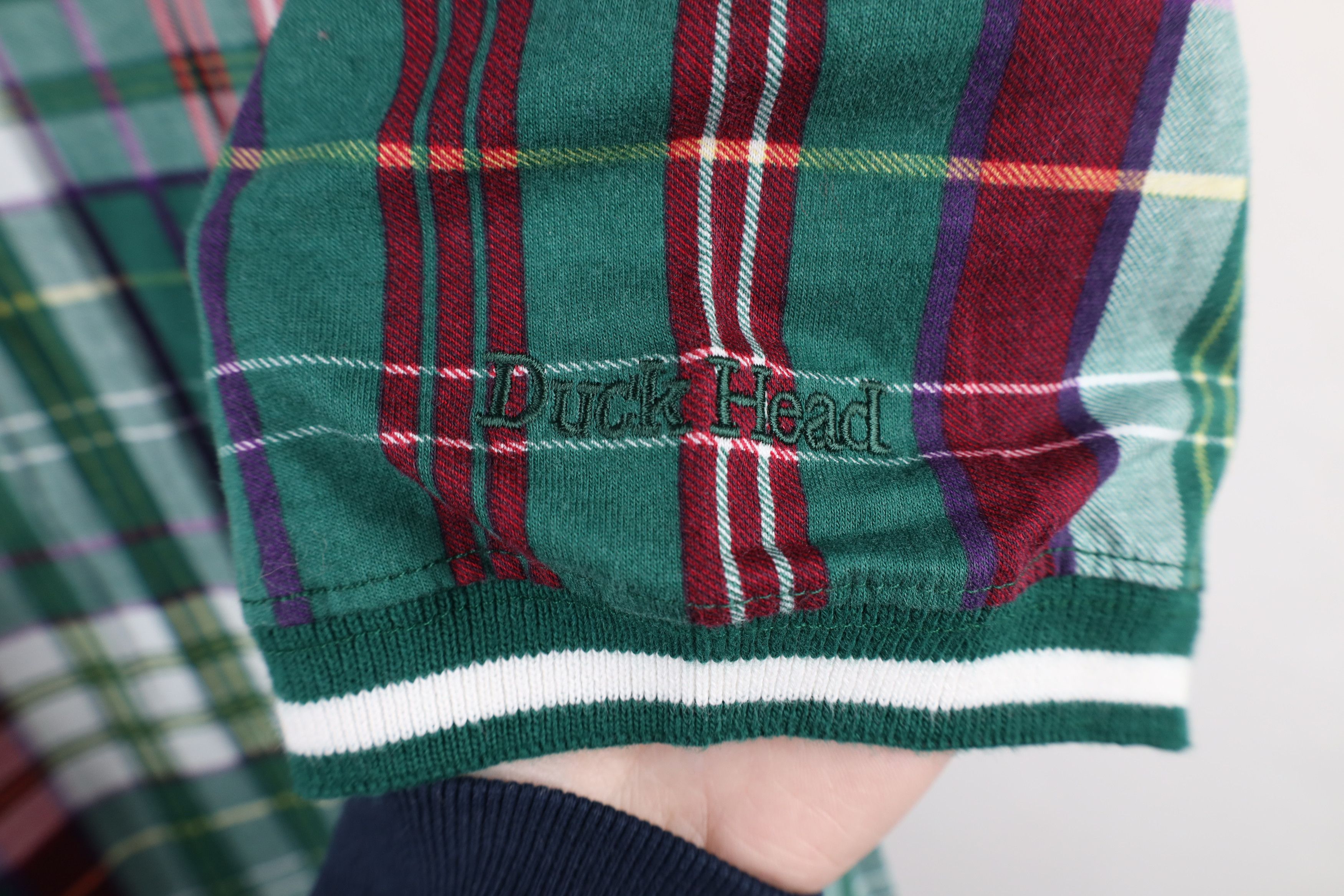 Vintage Deadstock Vintage 90s Duck Head Checkered Plaid Golf Polo Size US L / EU 52-54 / 3 - 4 Thumbnail