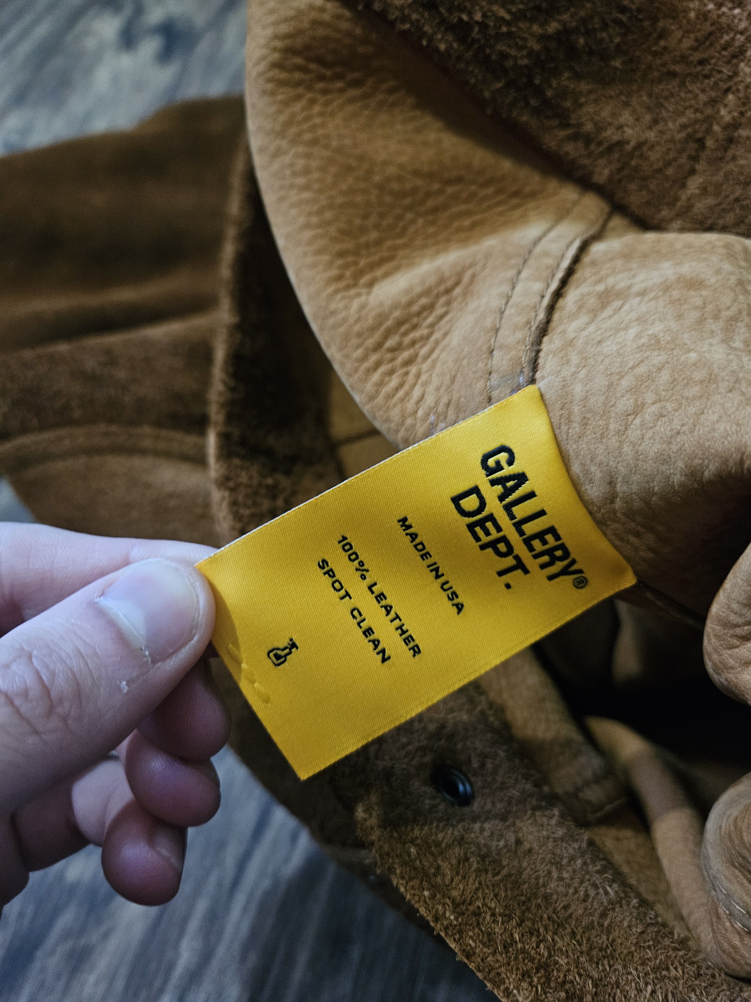 Gallery Dept. Rough Out Andy G Patch Western Beige Leather Jacket Size US S / EU 44-46 / 1 - 14 Thumbnail
