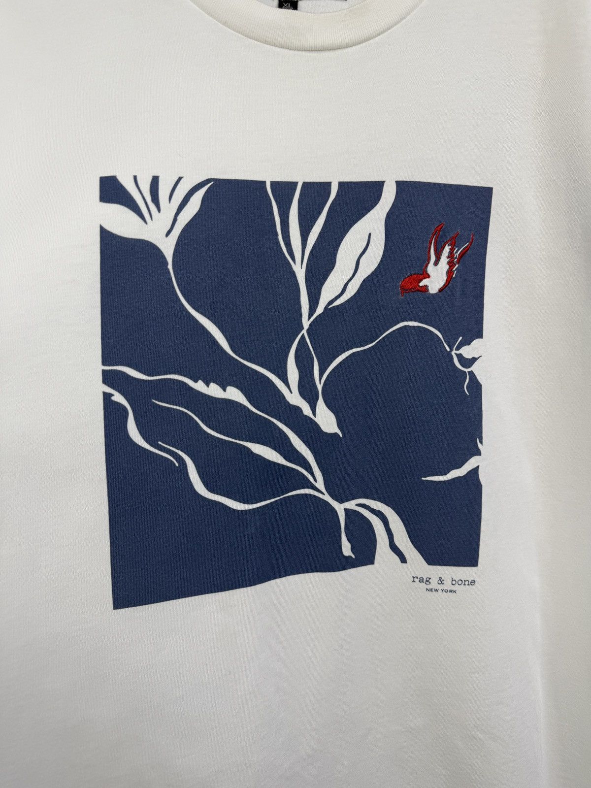 Rag & Bone 🇺🇸 Rag & Bone New York Graphic Embroidered Bird T-Shirt Rare Size US XL / EU 56 / 4 - 9 Thumbnail