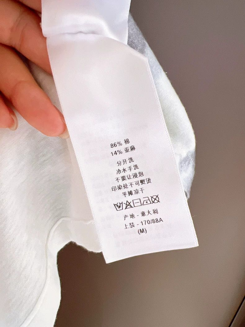Dior Dior White classic tie-dyed printed cotton linen short-slee Size M / US 6-8 / IT 42-44 - 9 Thumbnail