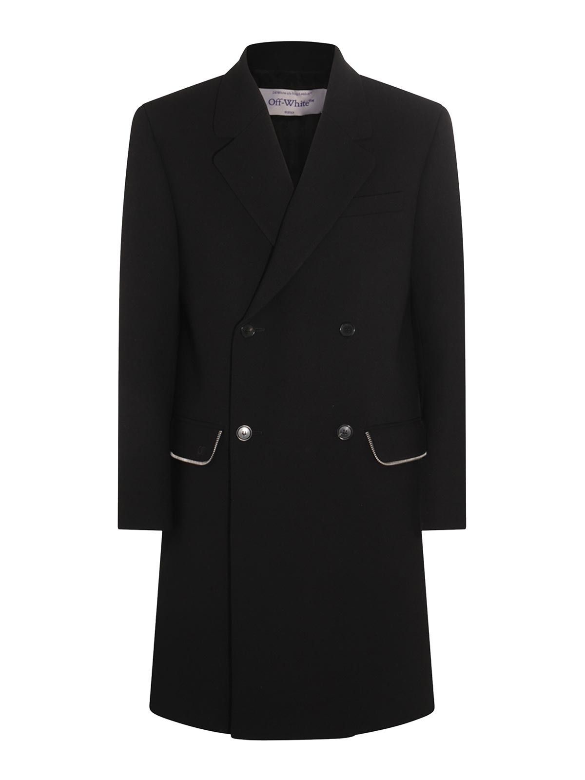 o1y0225 Logo Coat in Black