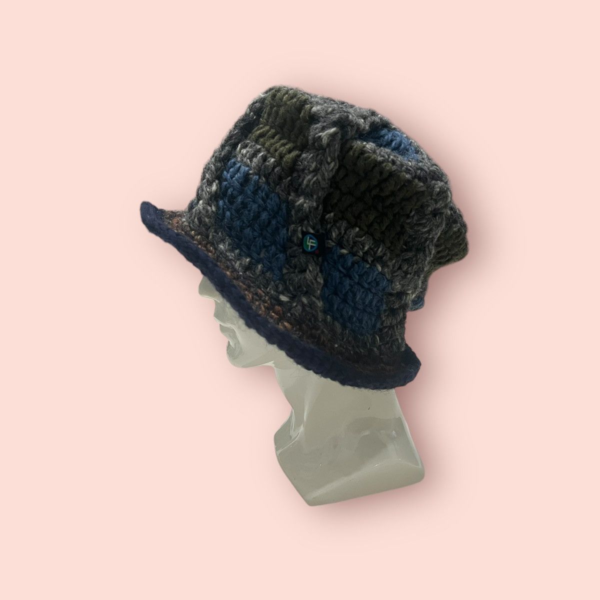 14th Addiction × Japanese Brand × Vintage VINTAGE LIGA FELIZ JAPAN CROCHET KNITTED BUCKET HAT Size ONE SIZE - 4 Thumbnail