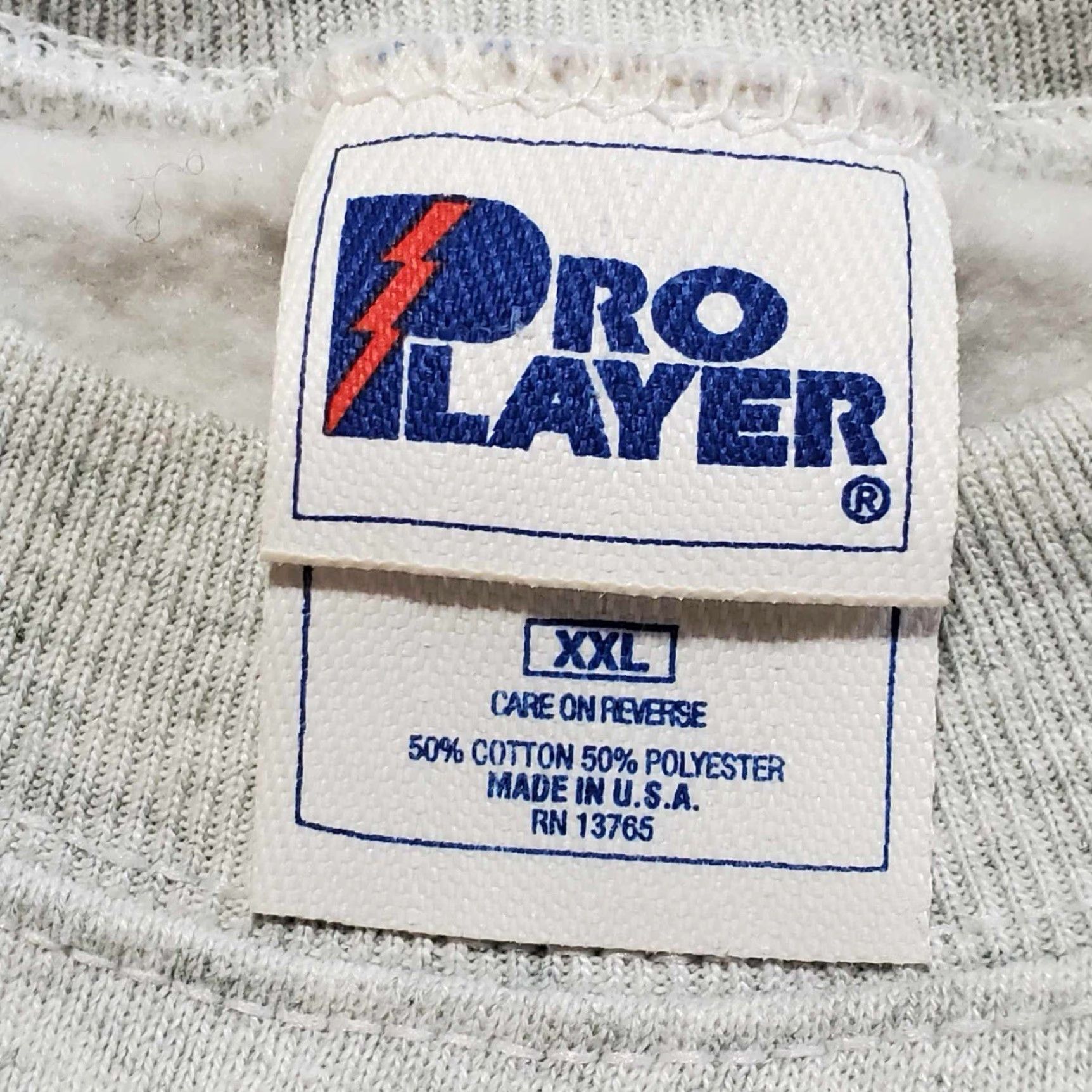 VINTAGE Pro Player 2XL Sweatshirt Unisex Adults Crewneck Gray King Of The Road Trucker Graphic 90s