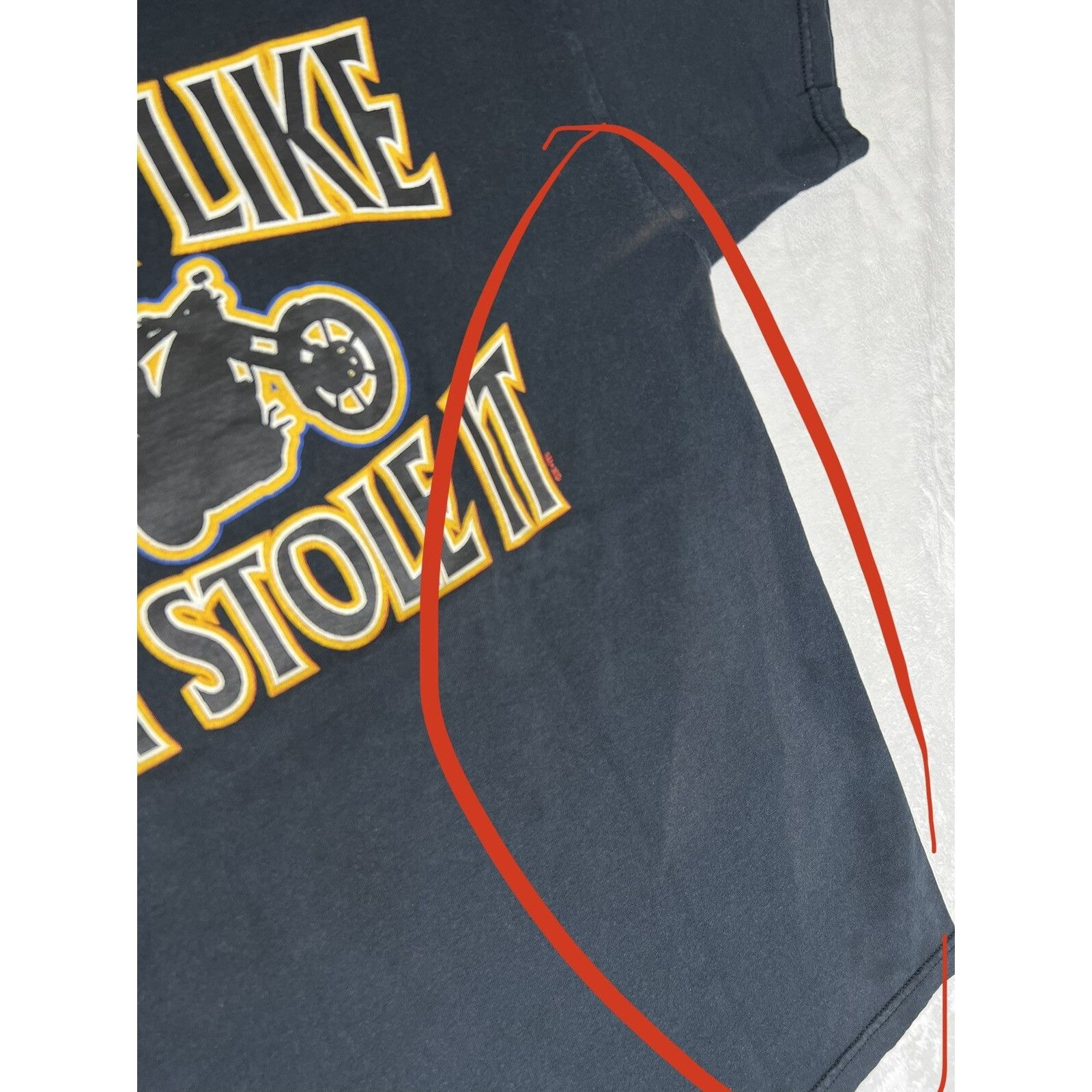 Other Vintage Biker Chopper Motorcycle T-Shirt “Ride it Like You S Size US XL / EU 56 / 4 - 5 Thumbnail