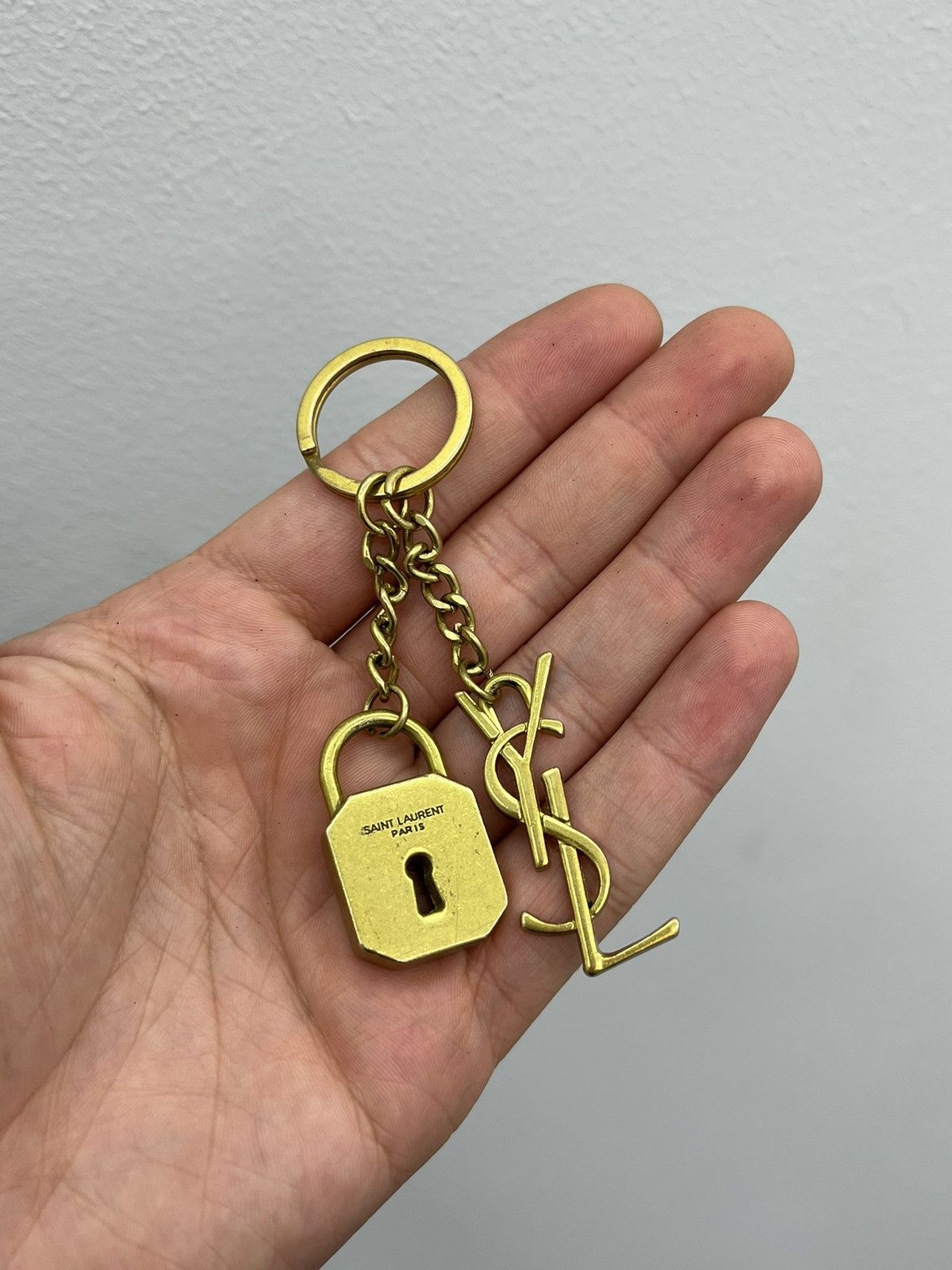 Saint Laurent Paris Saint Laurent Paris Lock Keychain | Grailed