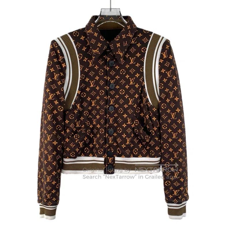 Louis Vuitton Louis Vuitton Dark brown logo presbyopic full print lapel Size US XS / EU 42 / 0 - 1 Thumbnail