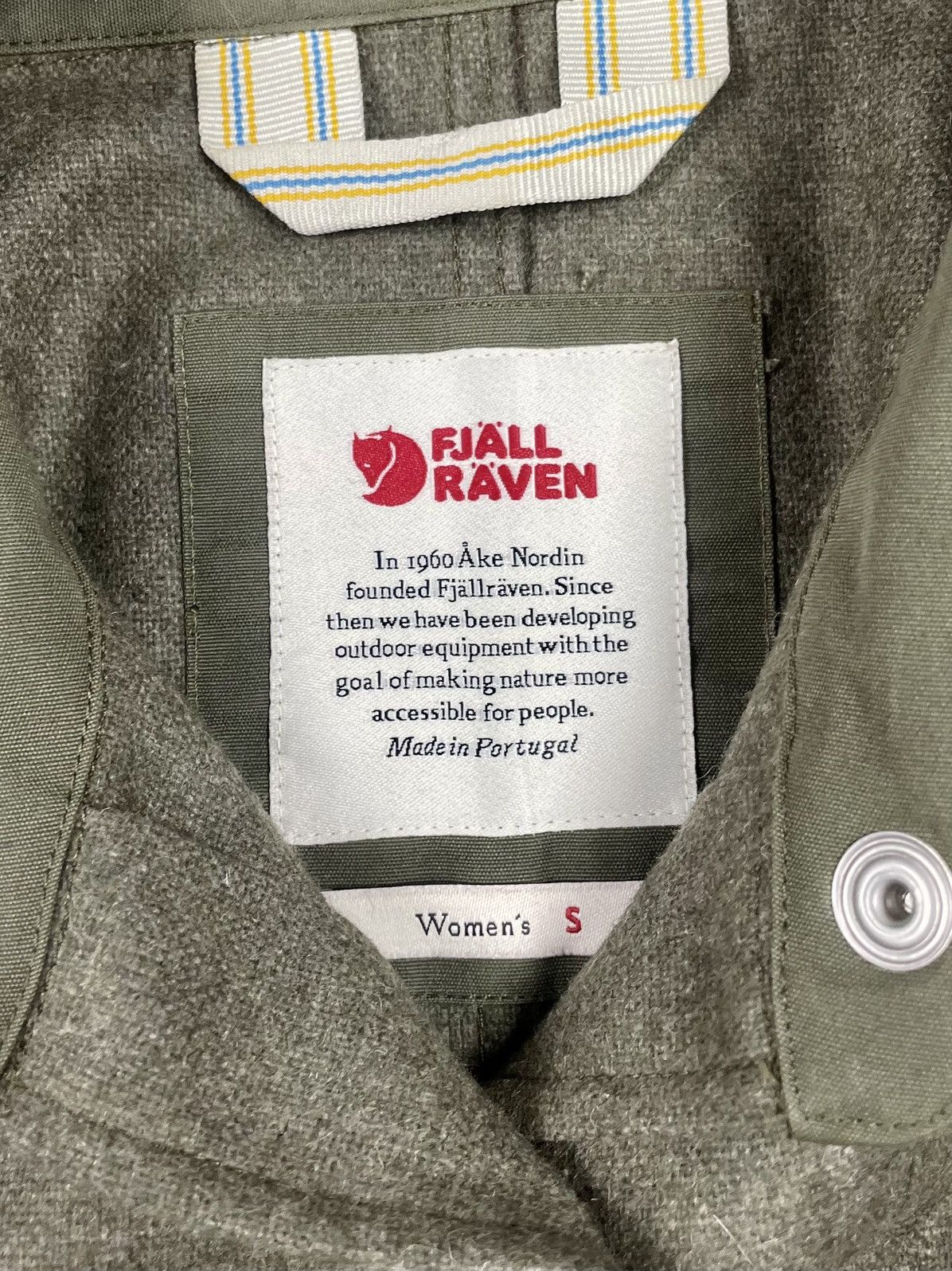 Fjallraven Fjällräven S Wool Button-Up Shirt Jacket – Olive Premium Size S / US 4 / IT 40 - 4 Thumbnail