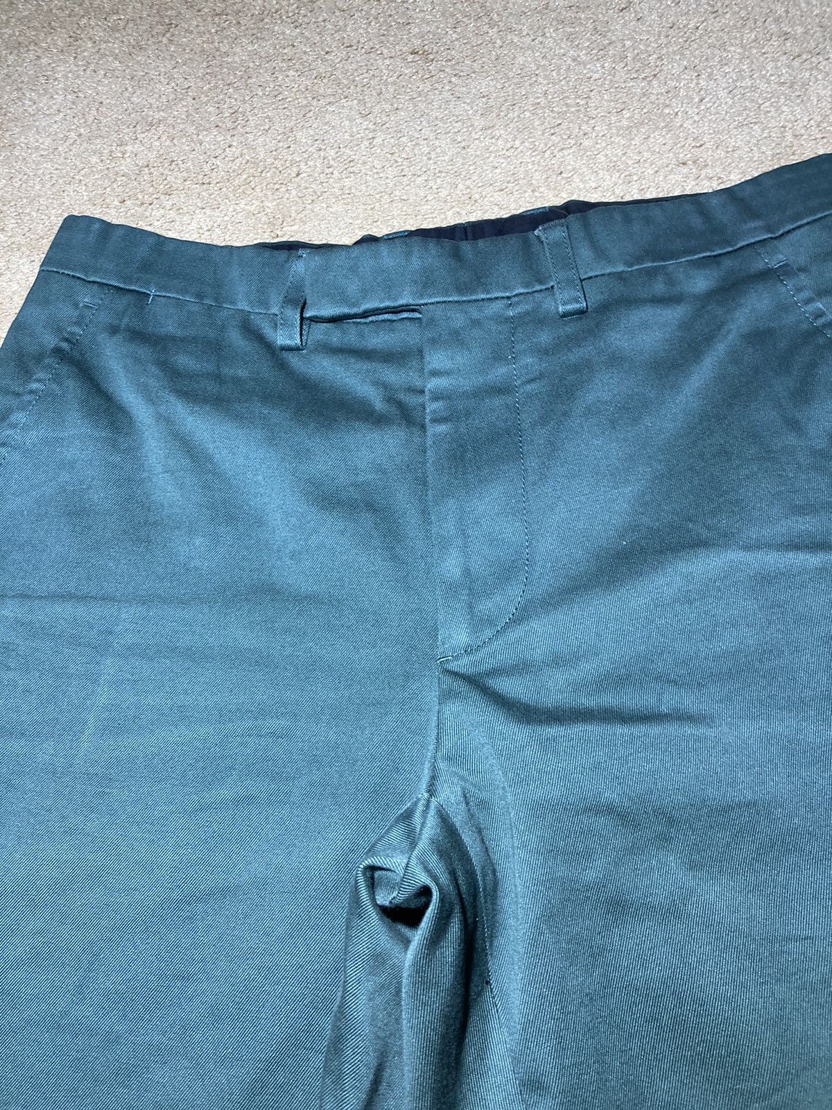 Raf Simons FW17 Raf Simons Green Cropped Chino Pants 44 2017 Fall Faded Size US 28 / EU 44 - 5 Thumbnail