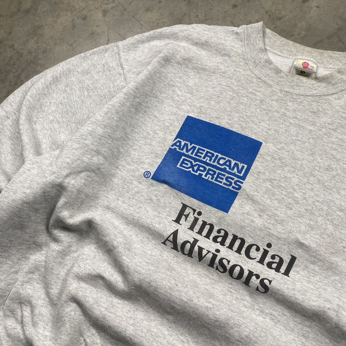 American Apparel × Fruit Of The Loom × Vintage y2k American Express Financial Advisor Crewneck Size US XL / EU 56 / 4 - 2 Thumbnail