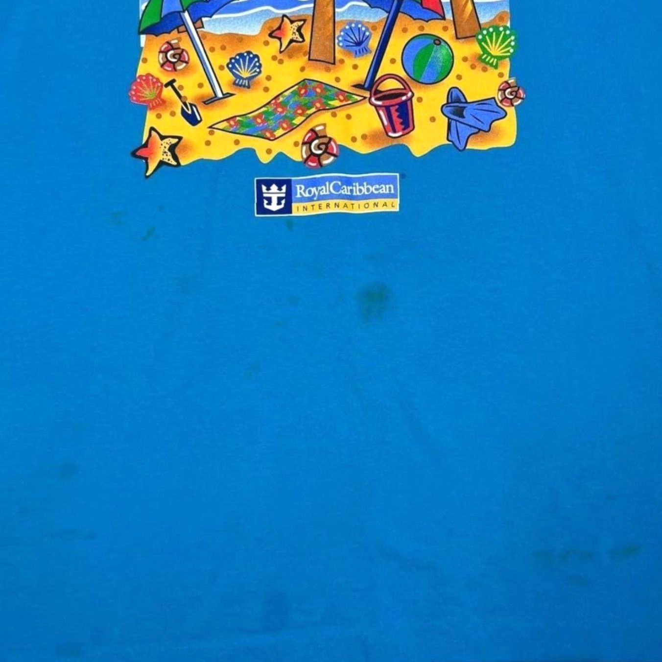 Vintage VINTAGE Royal Caribbean International Souvenir T-Shirt Short Sleeve XL Blue Logo Graphic Print Mens Shape: Regular, Single Stitch, 100% Cotton Size US L / EU 52-54 / 3 - 4 Thumbnail