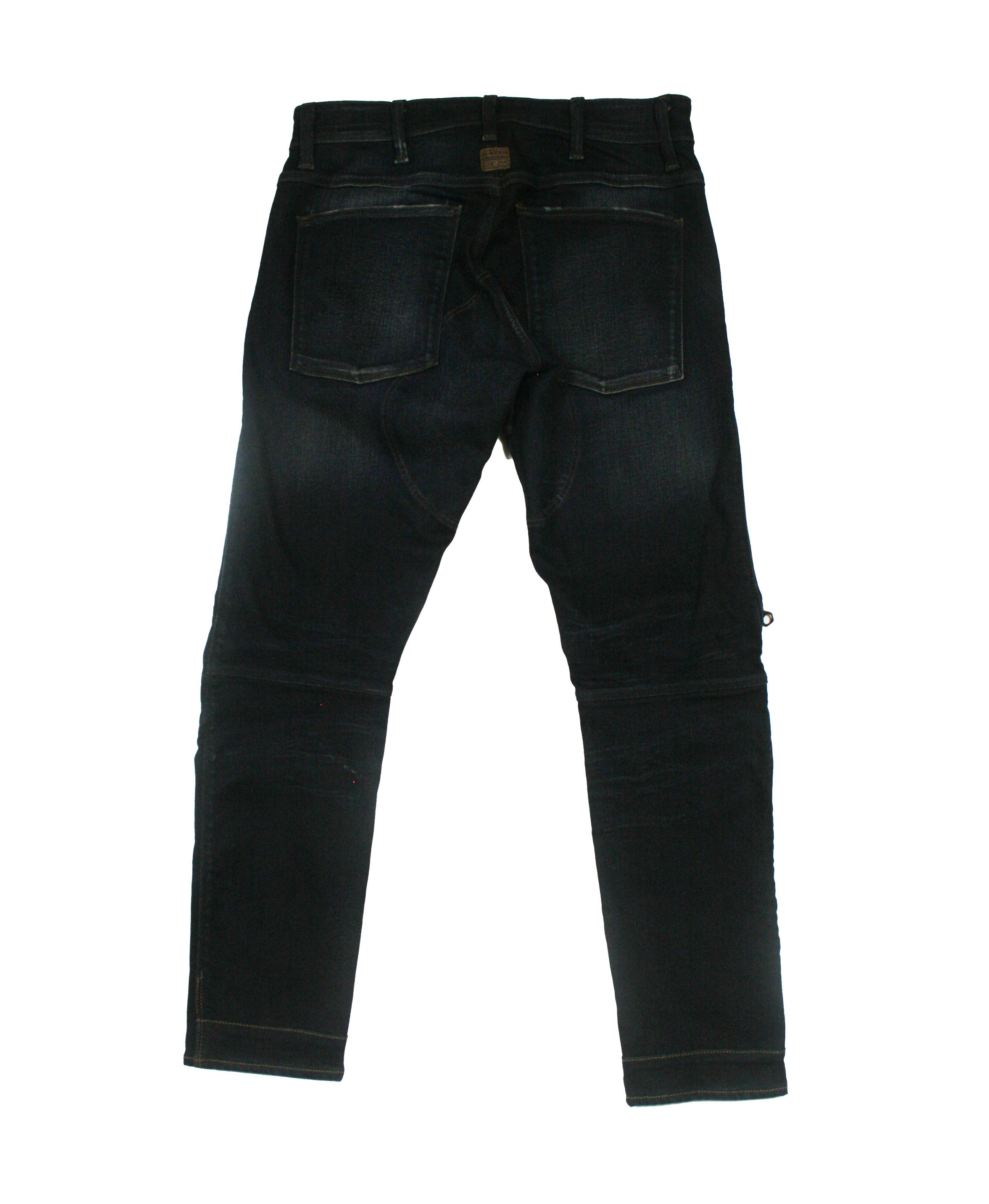 G-Star 3D Zip Knee Cropped Biker Skinny Jeans Size US 30 / EU 46 - 2 Thumbnail