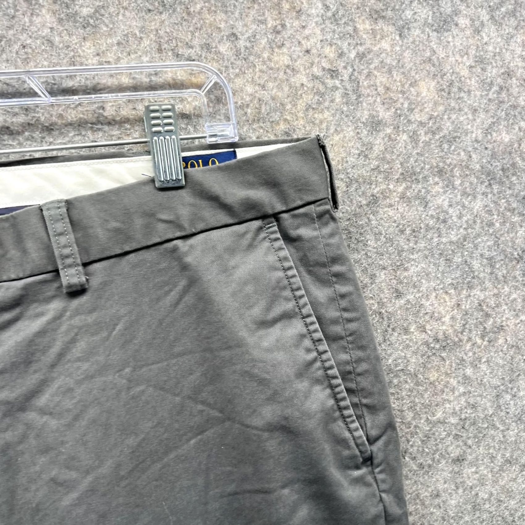 Polo Ralph Lauren Polo Ralph Lauren Pants Men 38x32 Gray Chino Flat Front Stretch Classic Size US M / EU 48-50 / 2 - 4 Thumbnail