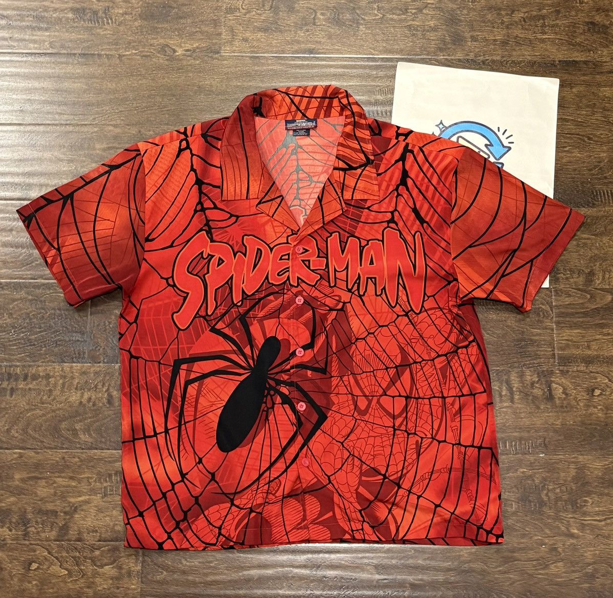 Marvel Comics VINTAGE Y2K SPIDERMAN AOP BUTTON UP Size US L / EU 52-54 / 3 - 1 Thumbnail