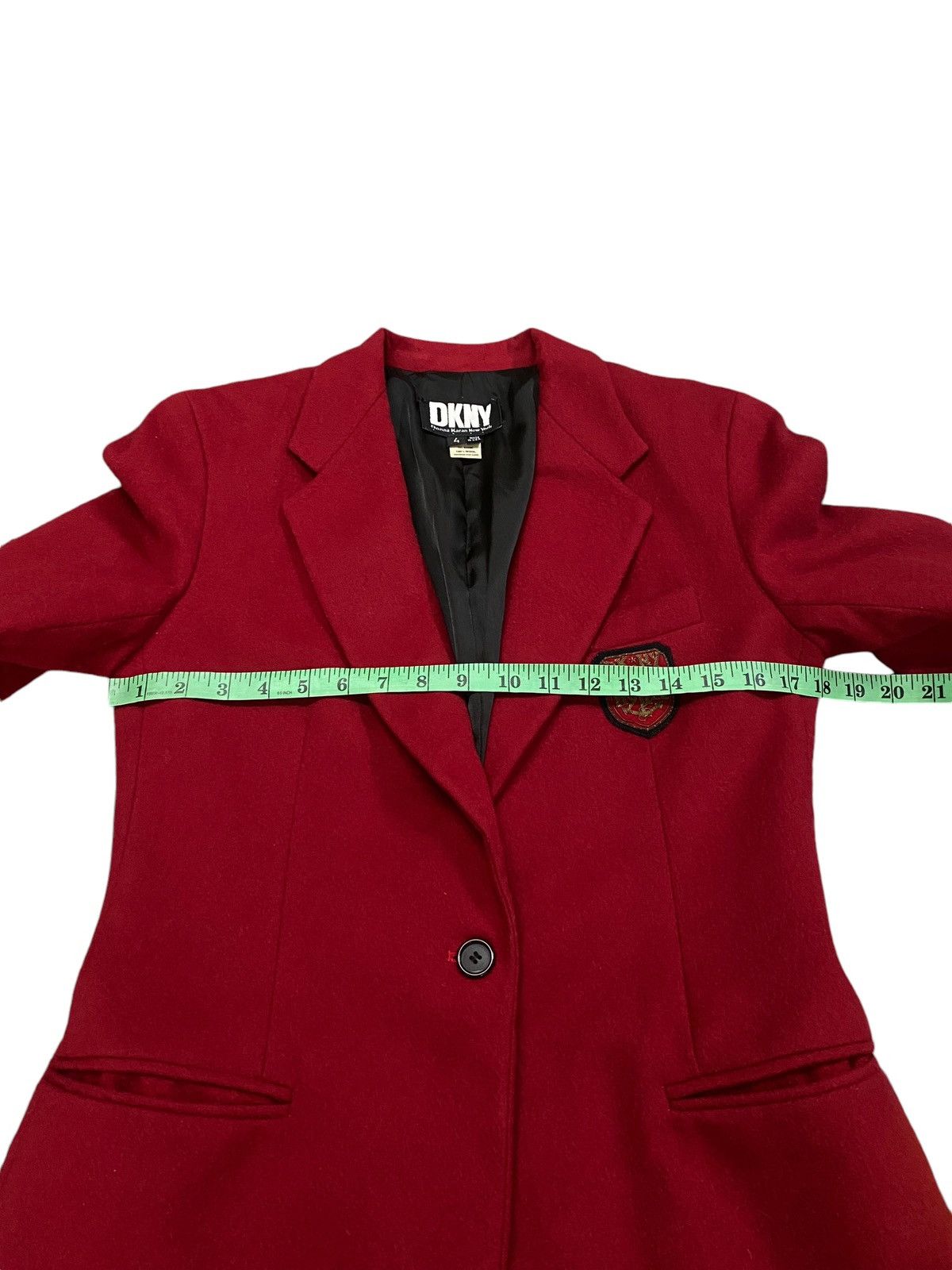 DKNY × Vintage Vintage 90s Preppy Donna Karan New York Wool Blazer Size 34S - 13 Thumbnail