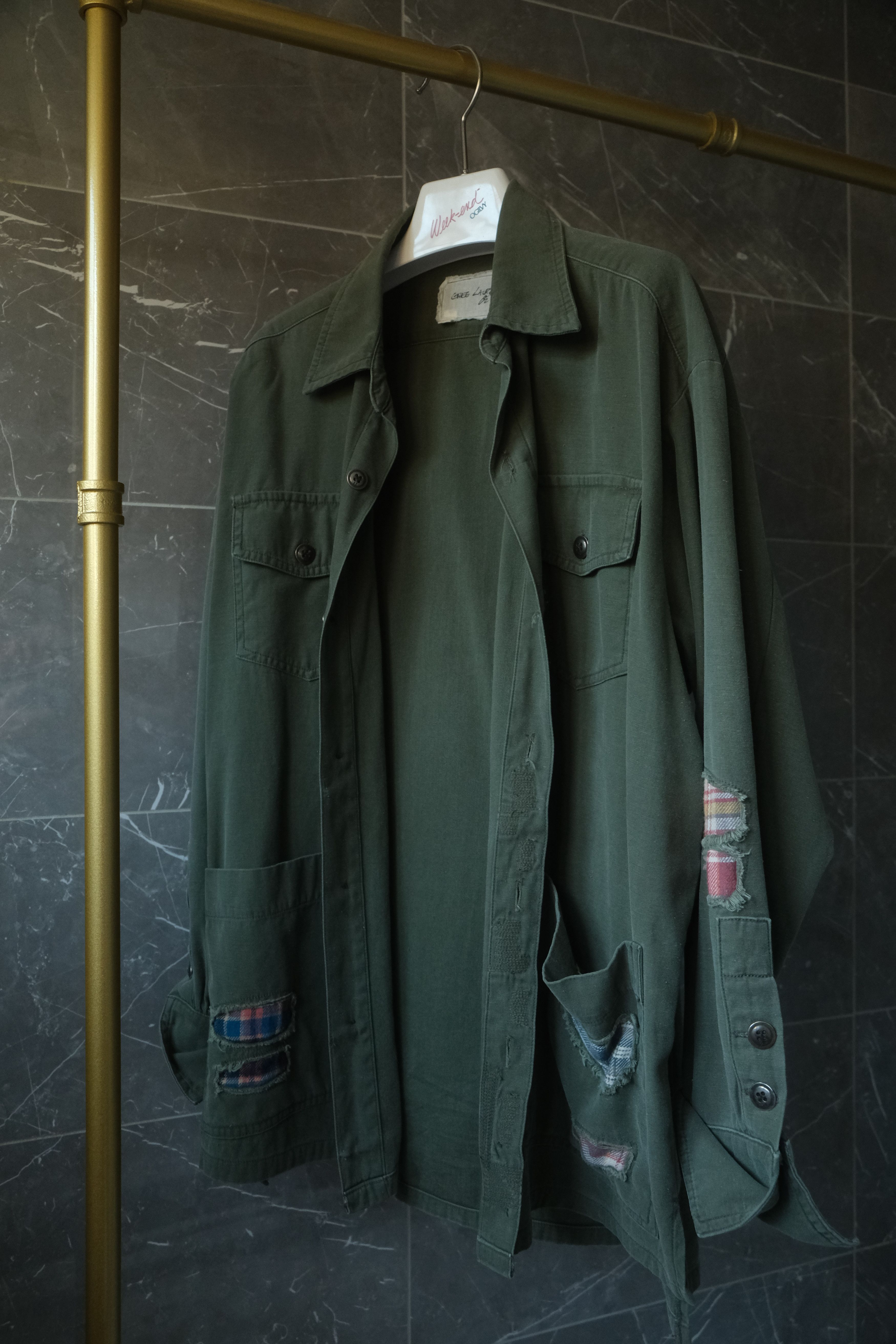 Greg Lauren Green Patch Jacket