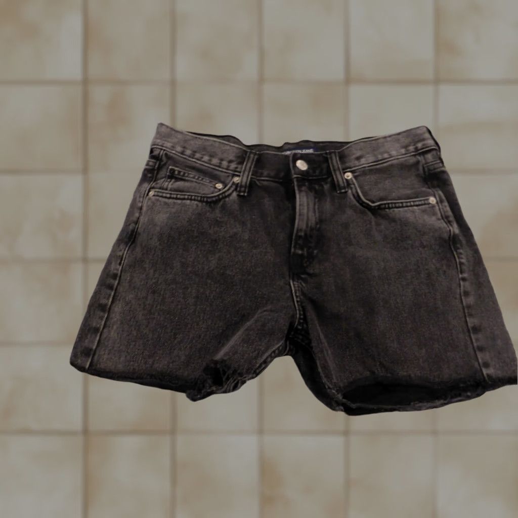 Calvin Klein Calvin Klein Womens Shorts 30 Black Denim Cut-Off Jeans Shorts Closure Zip Floral Comfort Stretch Casual Regular Mid Rise Vintage No Size 30" / US 8 / IT 44 - 1 Thumbnail