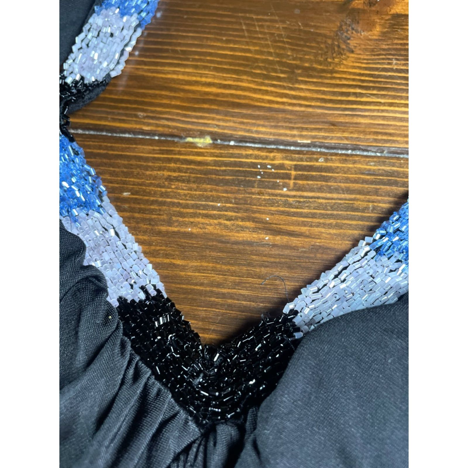 Vintage Candies Dress, Women's Size Small, Black, Beaded, Sleeveless, A-Line, V-Neck, Short Dress Size S / US 4 / IT 40 - 3 Thumbnail