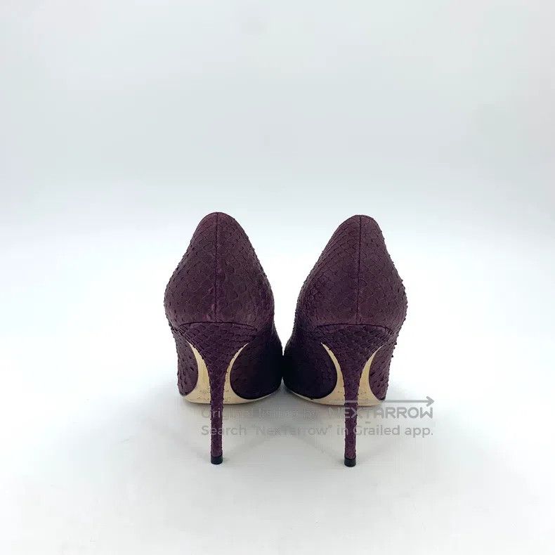 Dior Dior Purple snake pattern pointed toe thin heel high heels Size US 6 / IT 36 - 4 Thumbnail