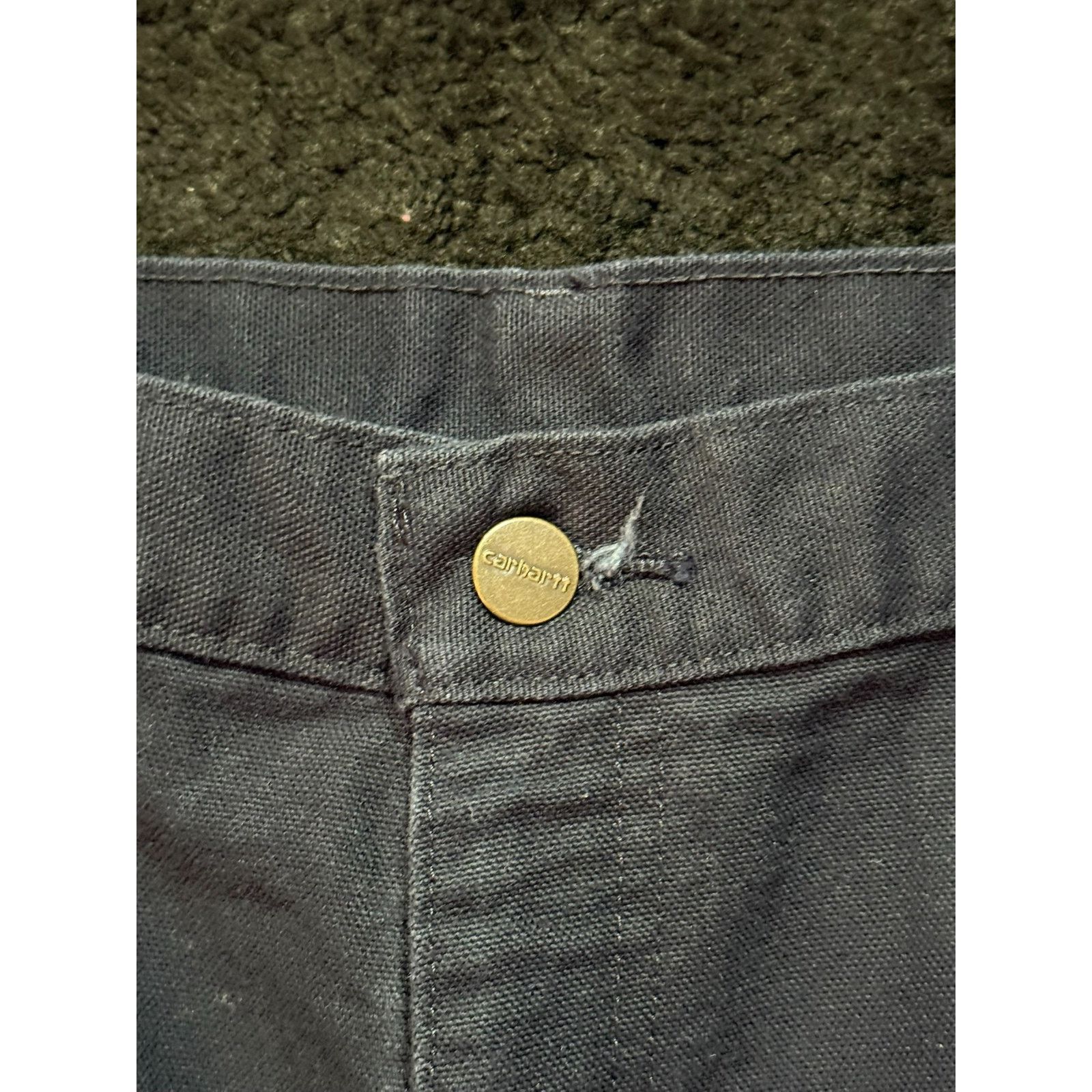 Carhartt Carhartt B11 Mens 38x32 Navy Work Pants Heavyweight USA Made Size US 38 / EU 54 - 10 Thumbnail