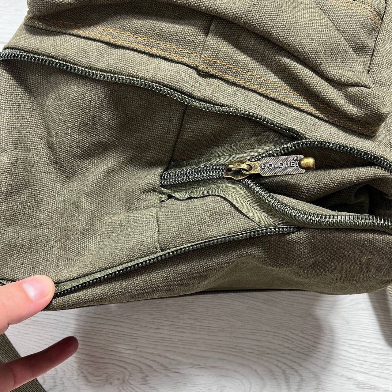 Diesel Vintage Gold Be Military Cargo y2k backpack Size ONE SIZE - 5 Thumbnail
