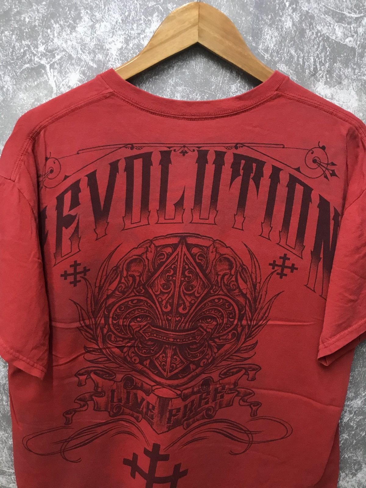 Affliction MMA Elite Affliction Fleur De Lis Y2K Graphic Tee Size US L / EU 52-54 / 3 - 4 Thumbnail